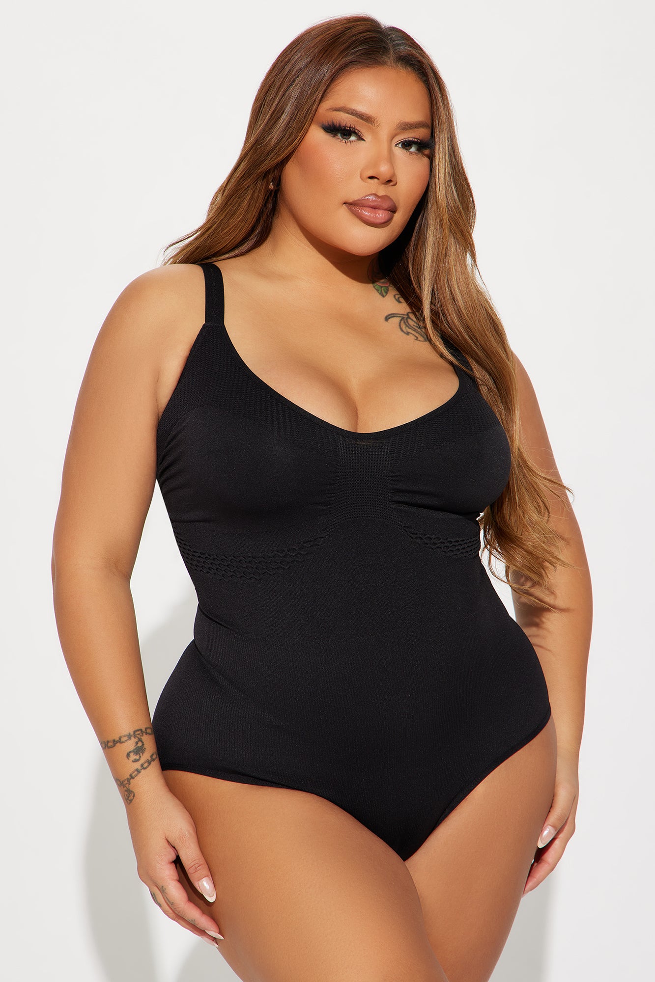 Snatched Body Shapewear Bodysuit - Black - Image 5