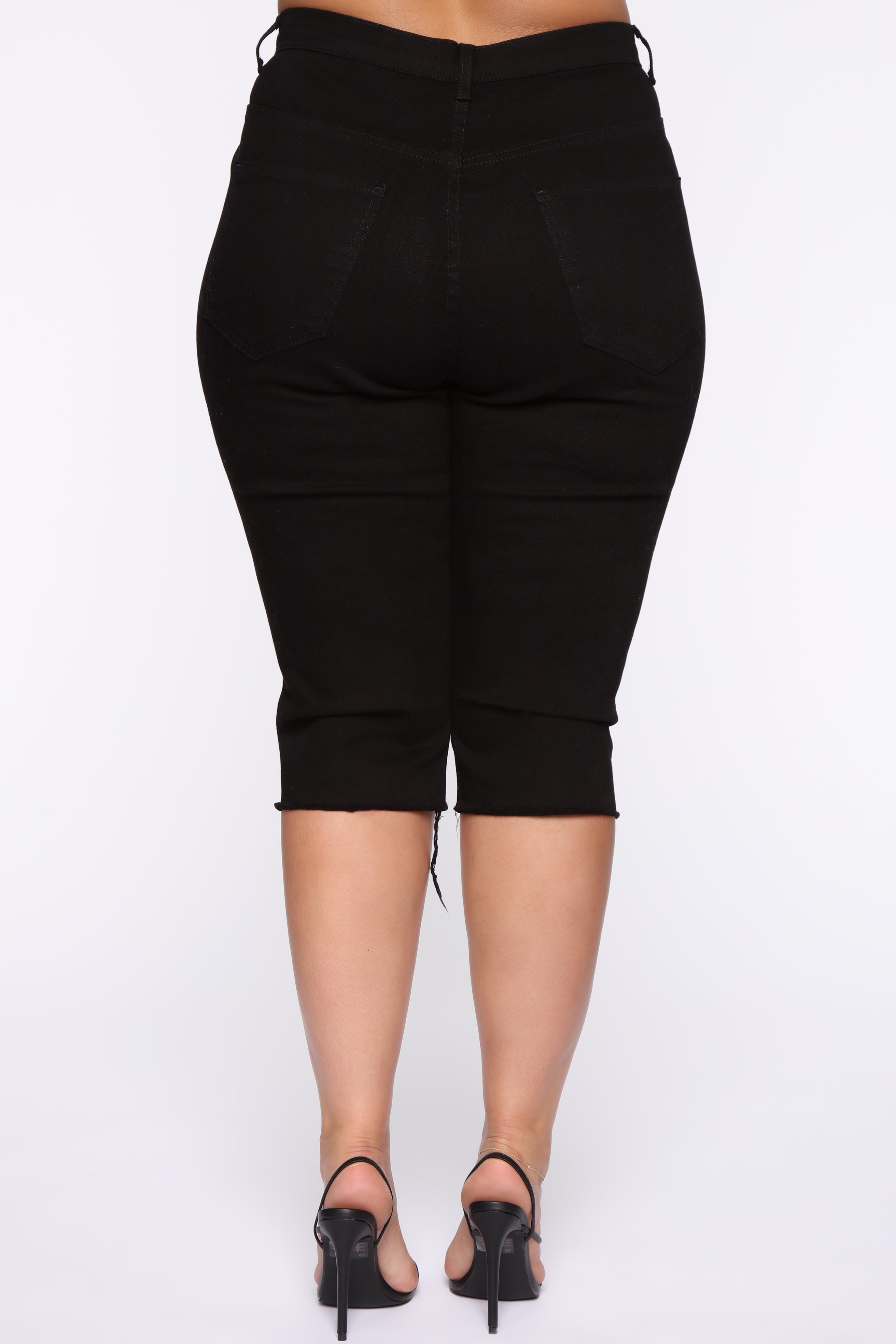 Live In My Skinny Denim Capri Jeans - Black - Image 12