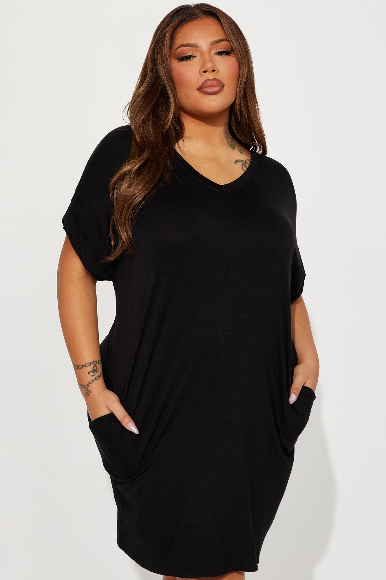 Kinsley T-Shirt Dress - Black - Image 4