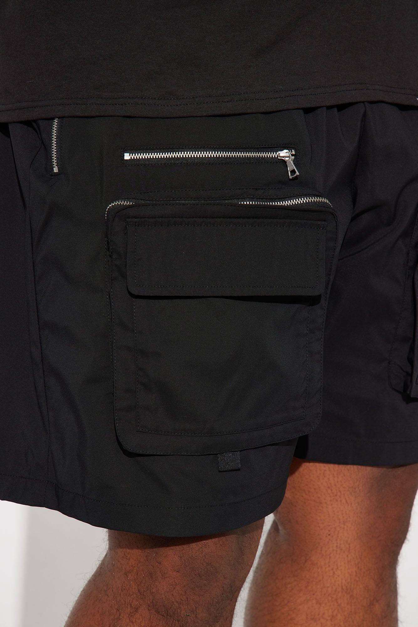 In The Field Relaxed Cargo Shorts - Black - Image 9