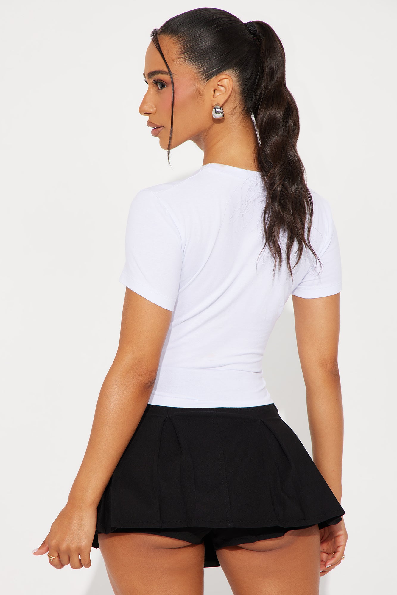 A Little Bit High Maintenance Tee - White/Black - Image 4