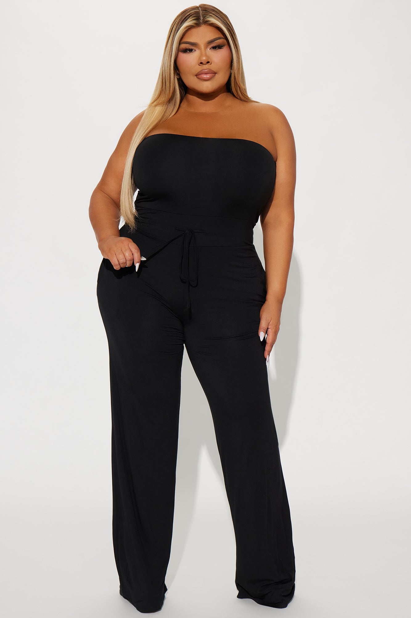 Not Giving Up Jumpsuit - Black - Image 4