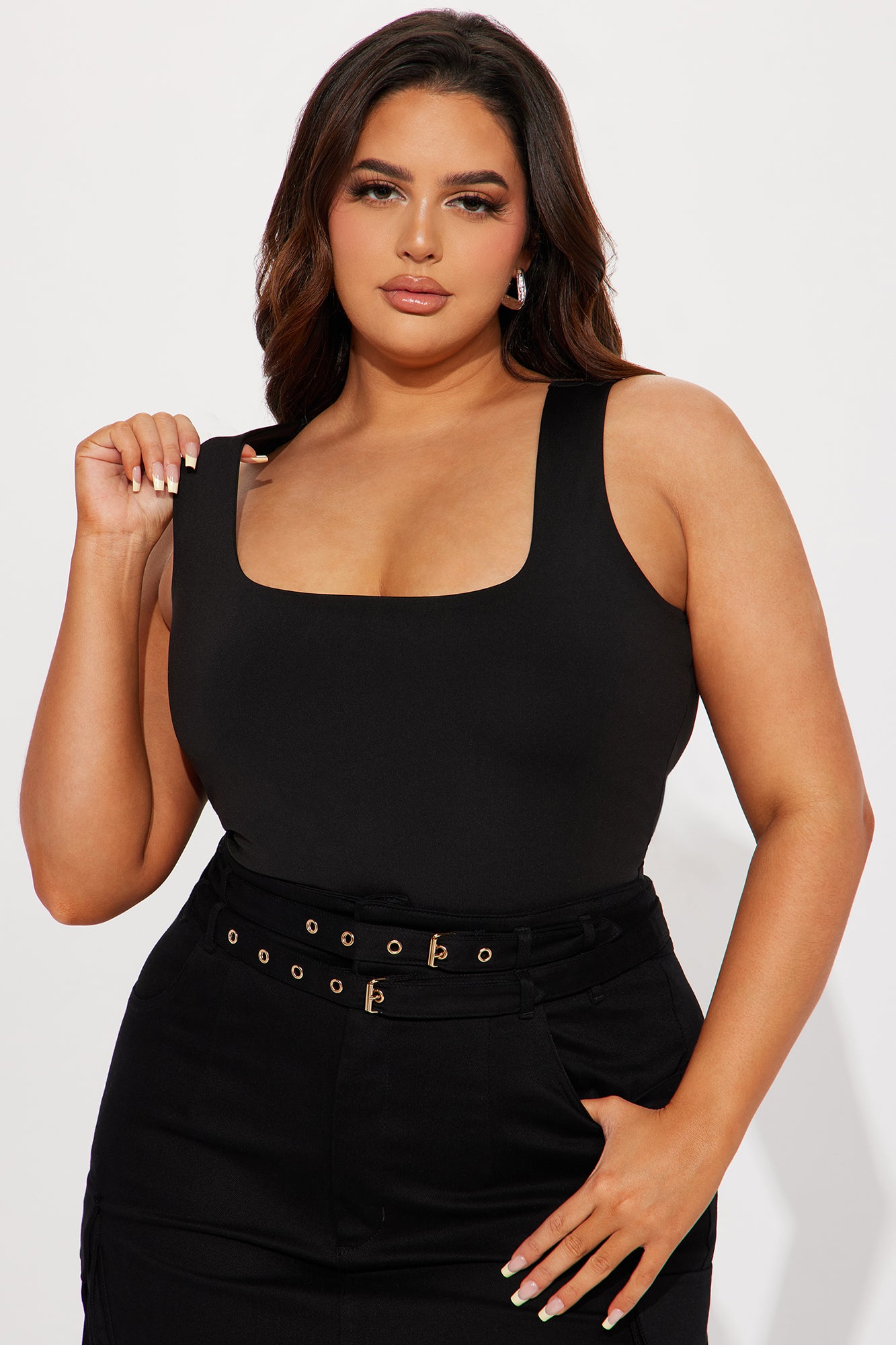 Adriana Smooth Fit Bodysuit - Black - Image 8