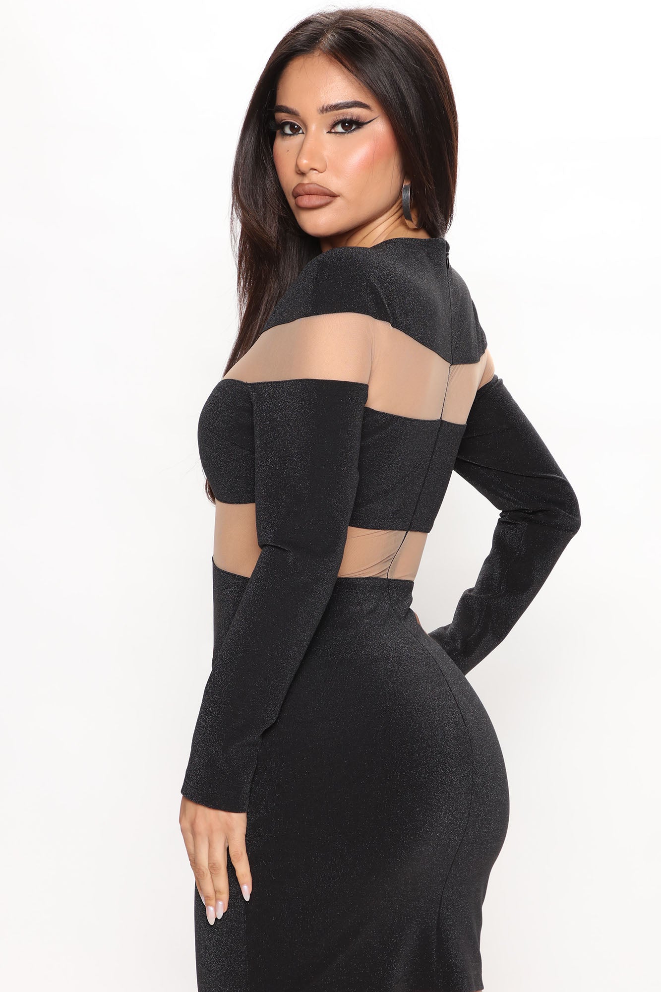 VIP Entry Mini Dress - Black - Image 4