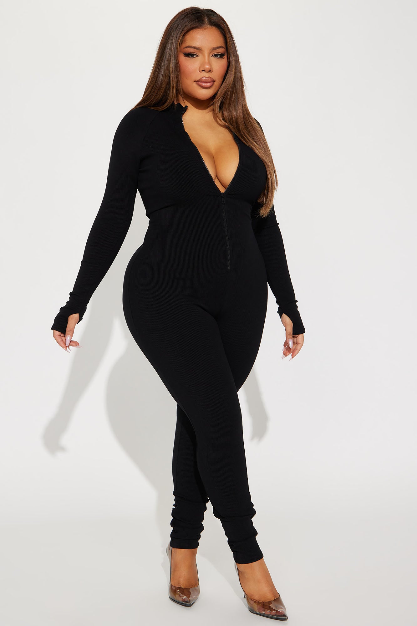 Juliet Snatched Jumpsuit - Black - Image 7