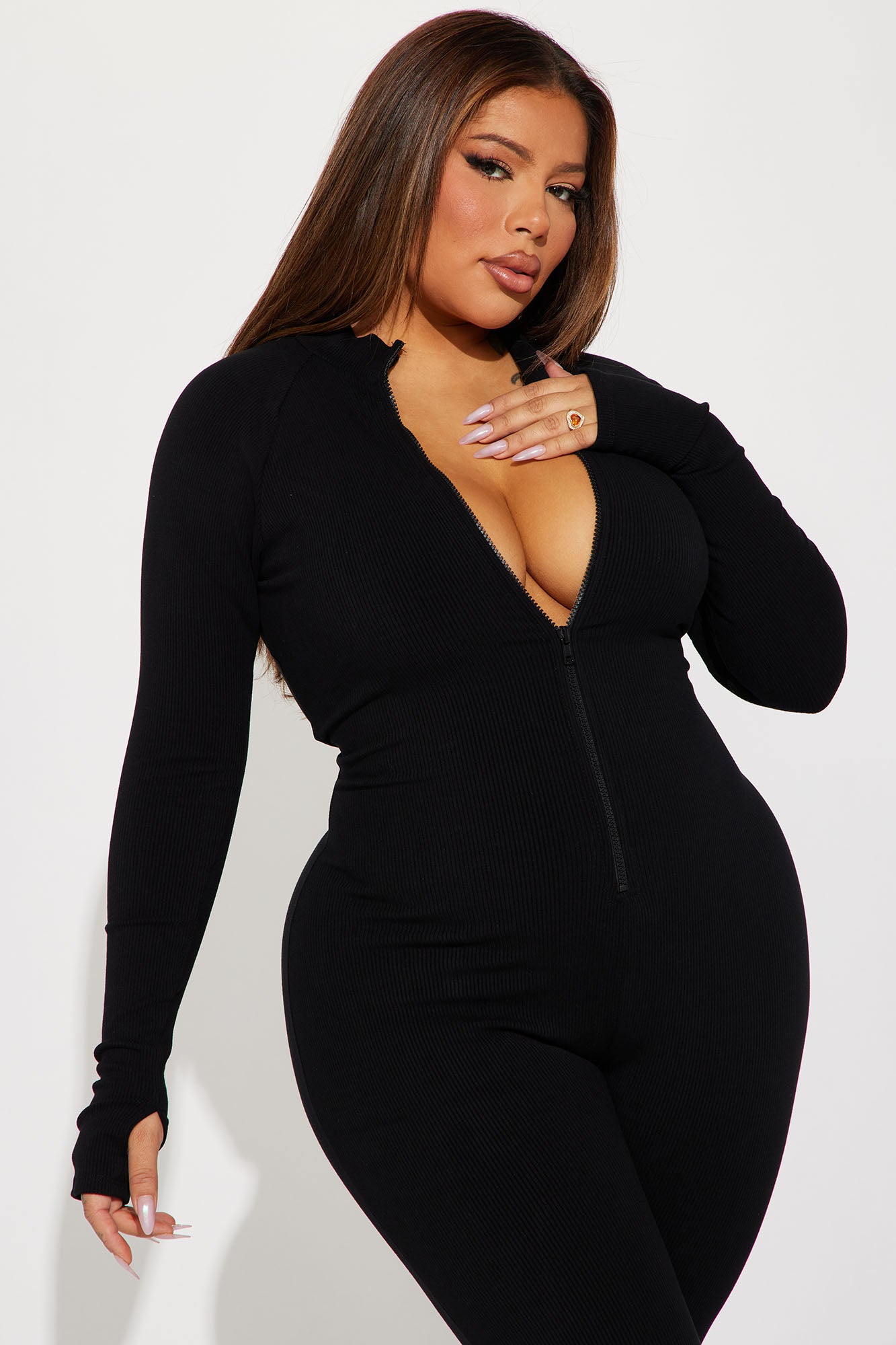 Juliet Snatched Jumpsuit - Black - Image 8
