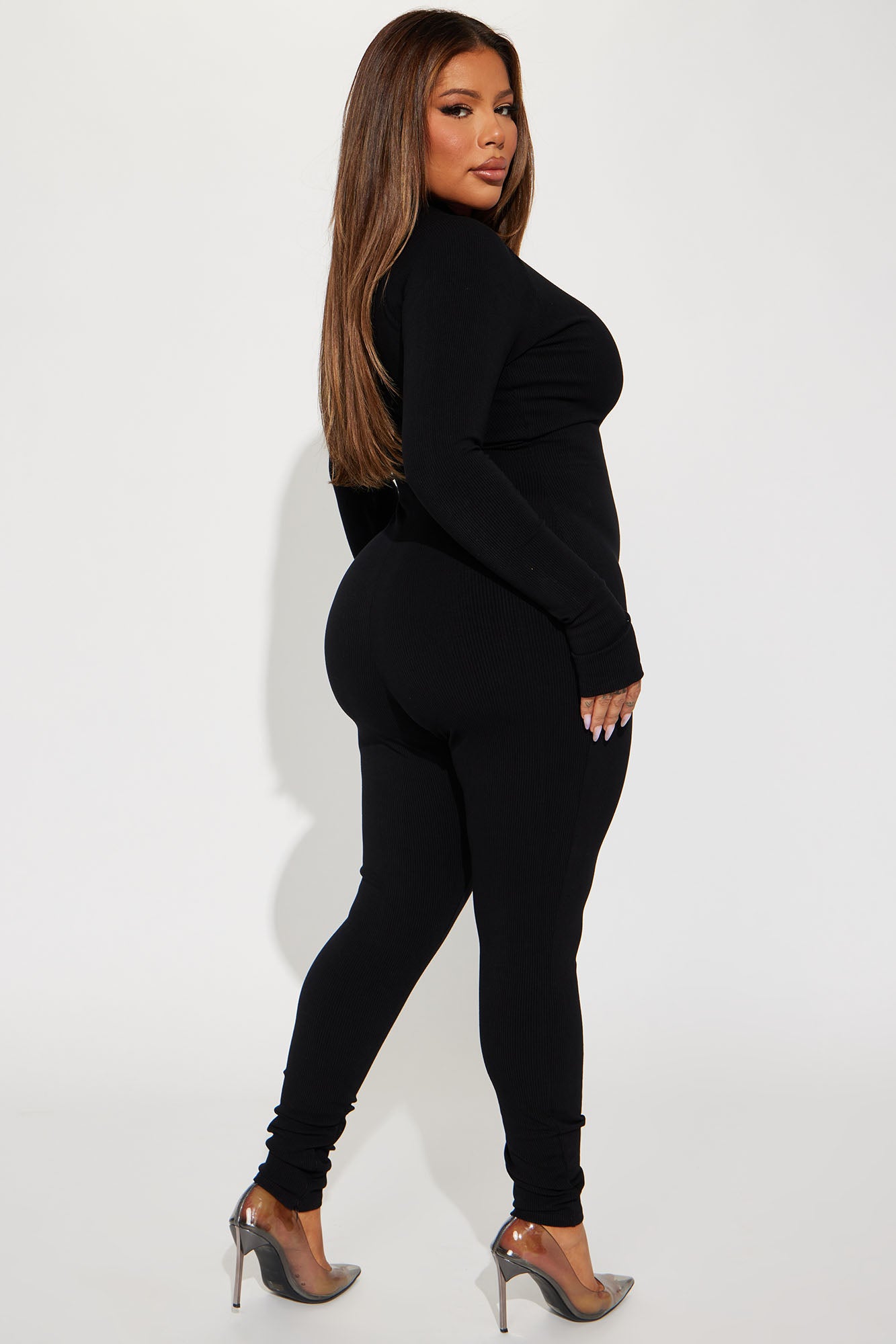 Juliet Snatched Jumpsuit - Black - Image 10
