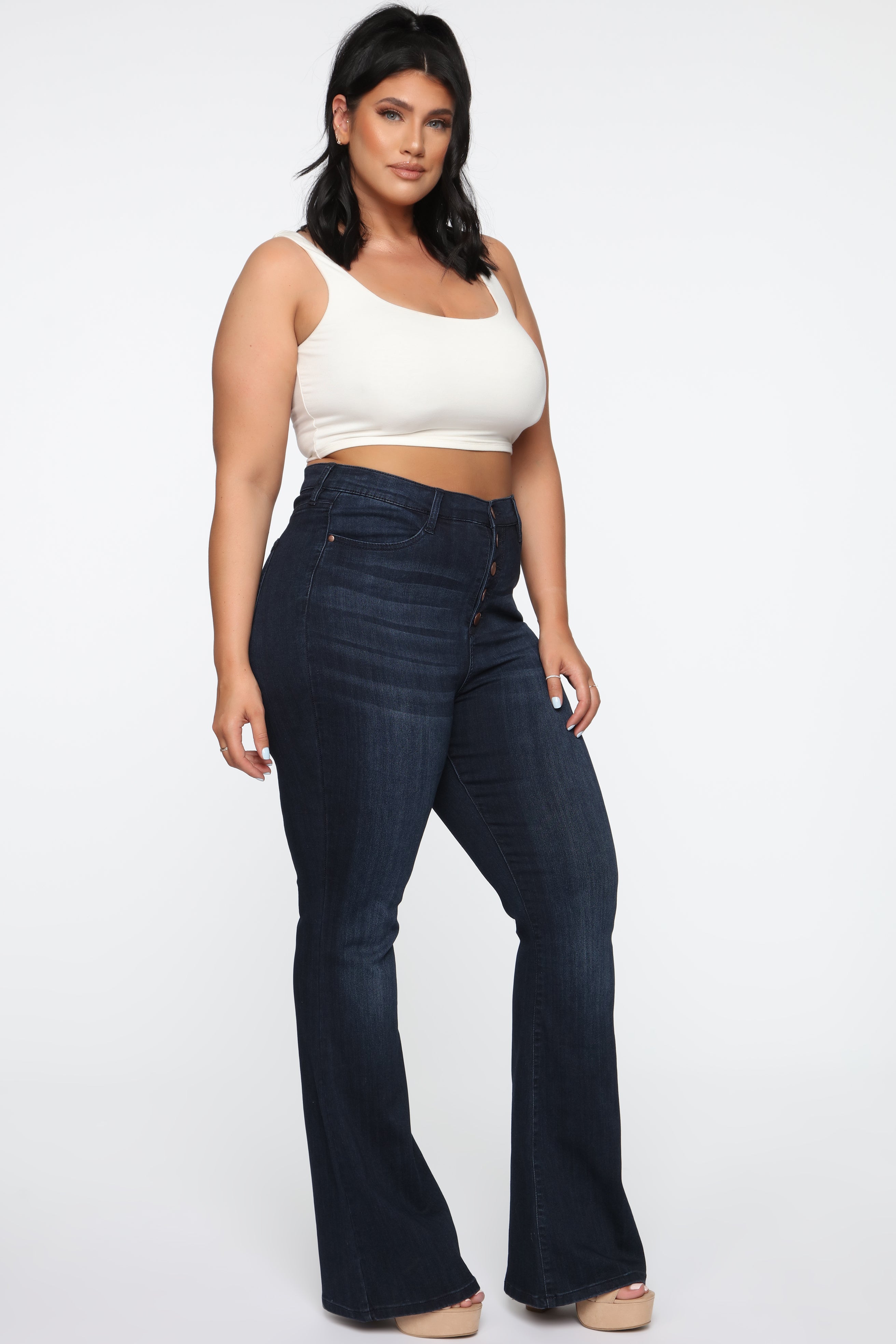 All Flared Up Jean - Dark Denim - Image 15
