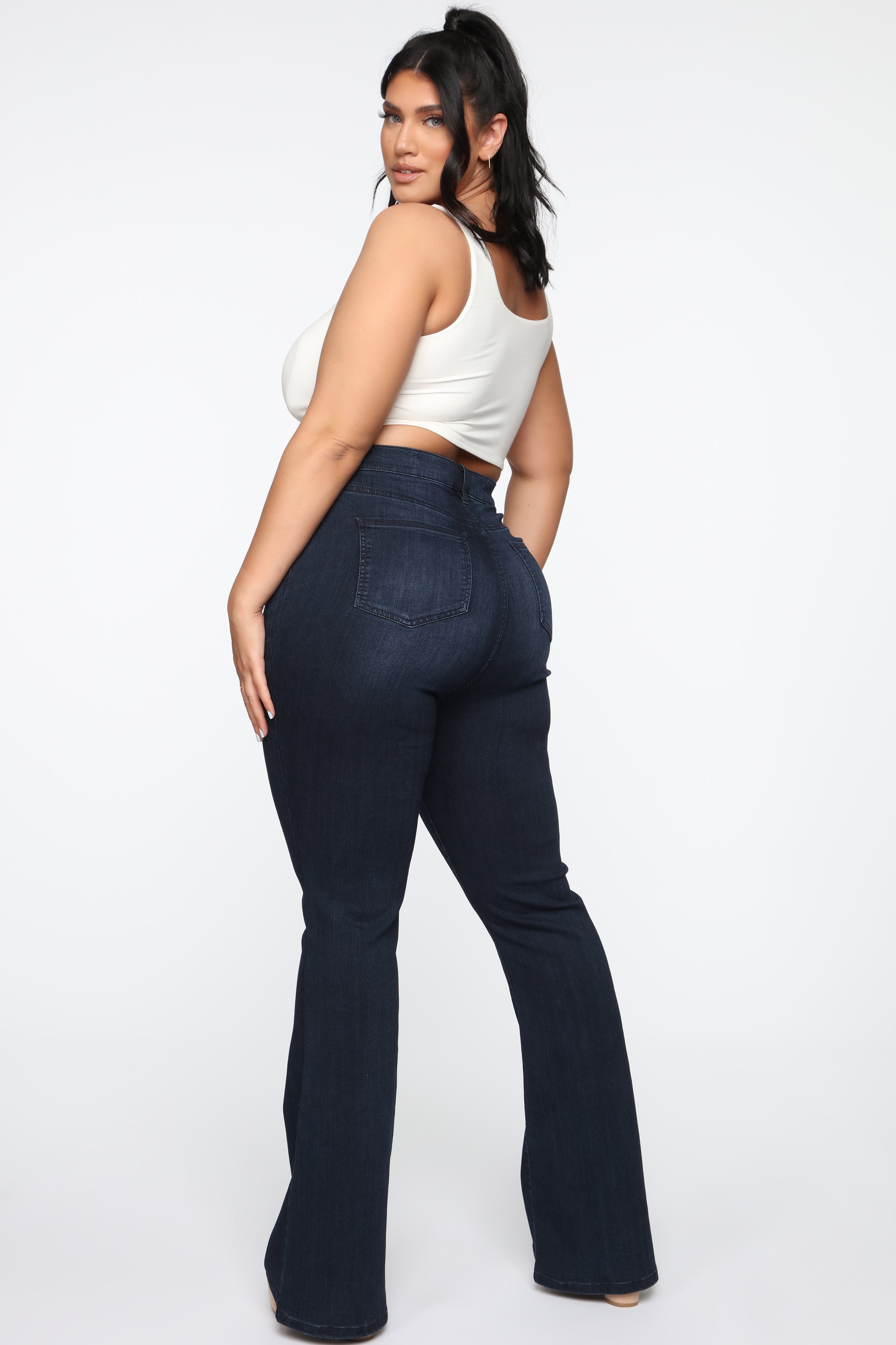 All Flared Up Jean - Dark Denim - Image 17