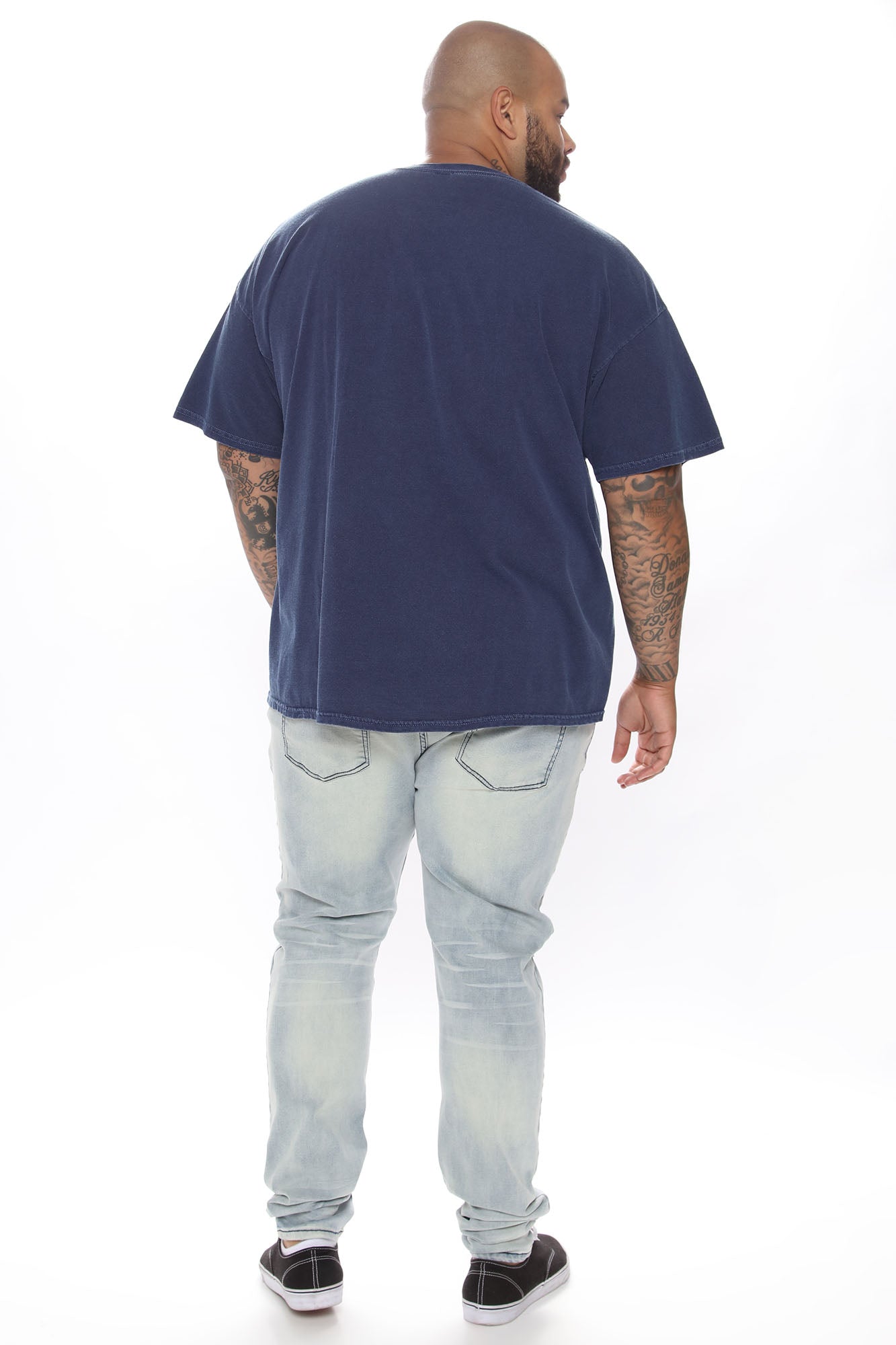Wu Tang Lightning Vintage Wash Short Sleeve Tee - Navy Wash - Image 10