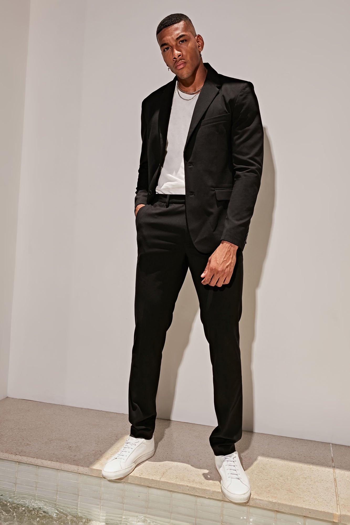 The Modern Stretch Slim Trouser - Black - Image 8