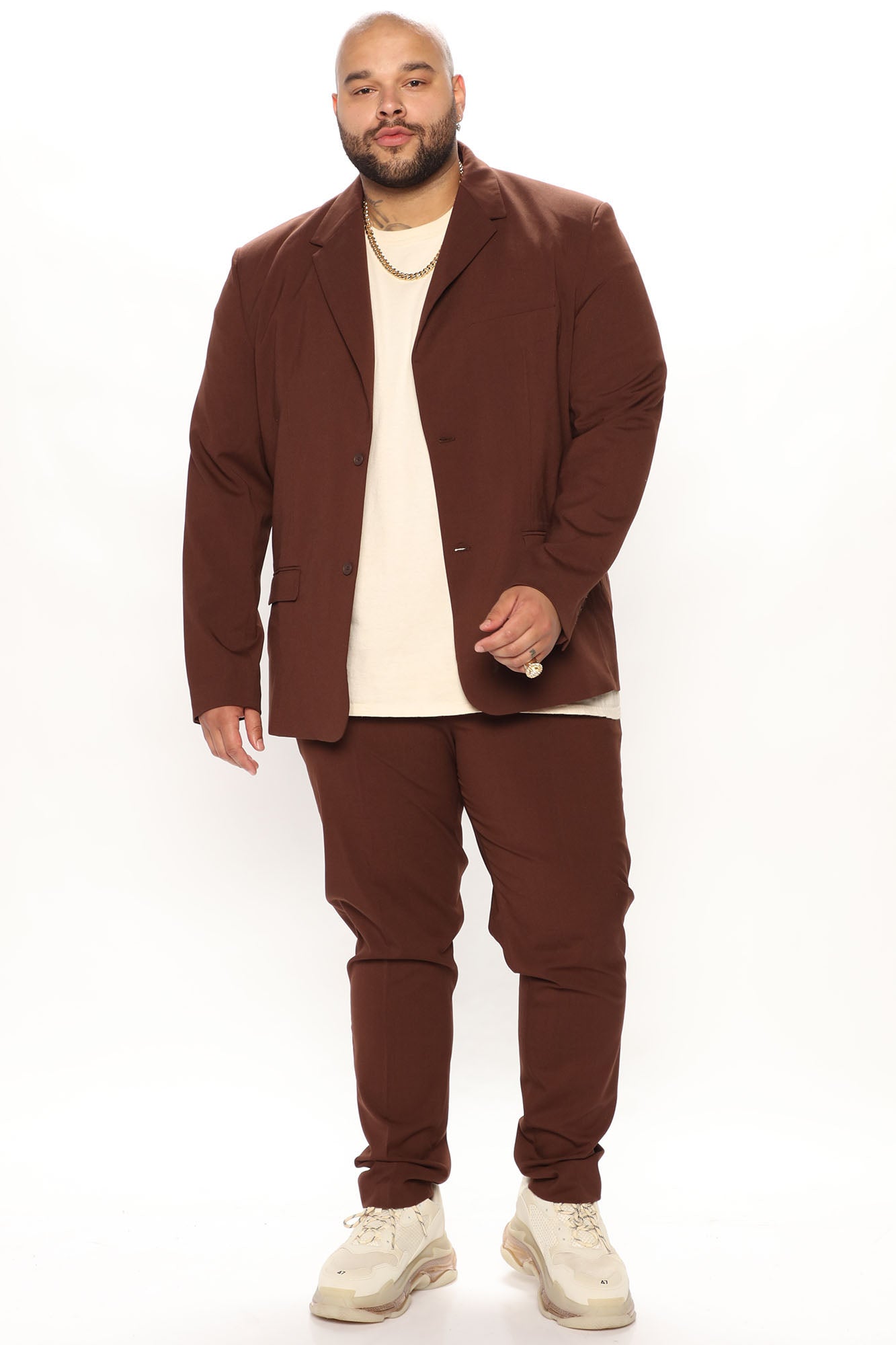 The Modern Stretch Suit Jacket - Brown - Image 9