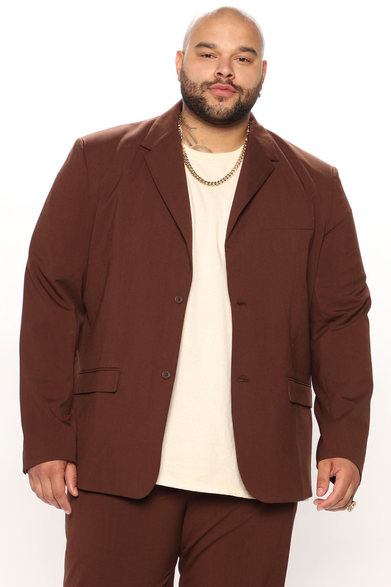 The Modern Stretch Suit Jacket - Brown - Image 8