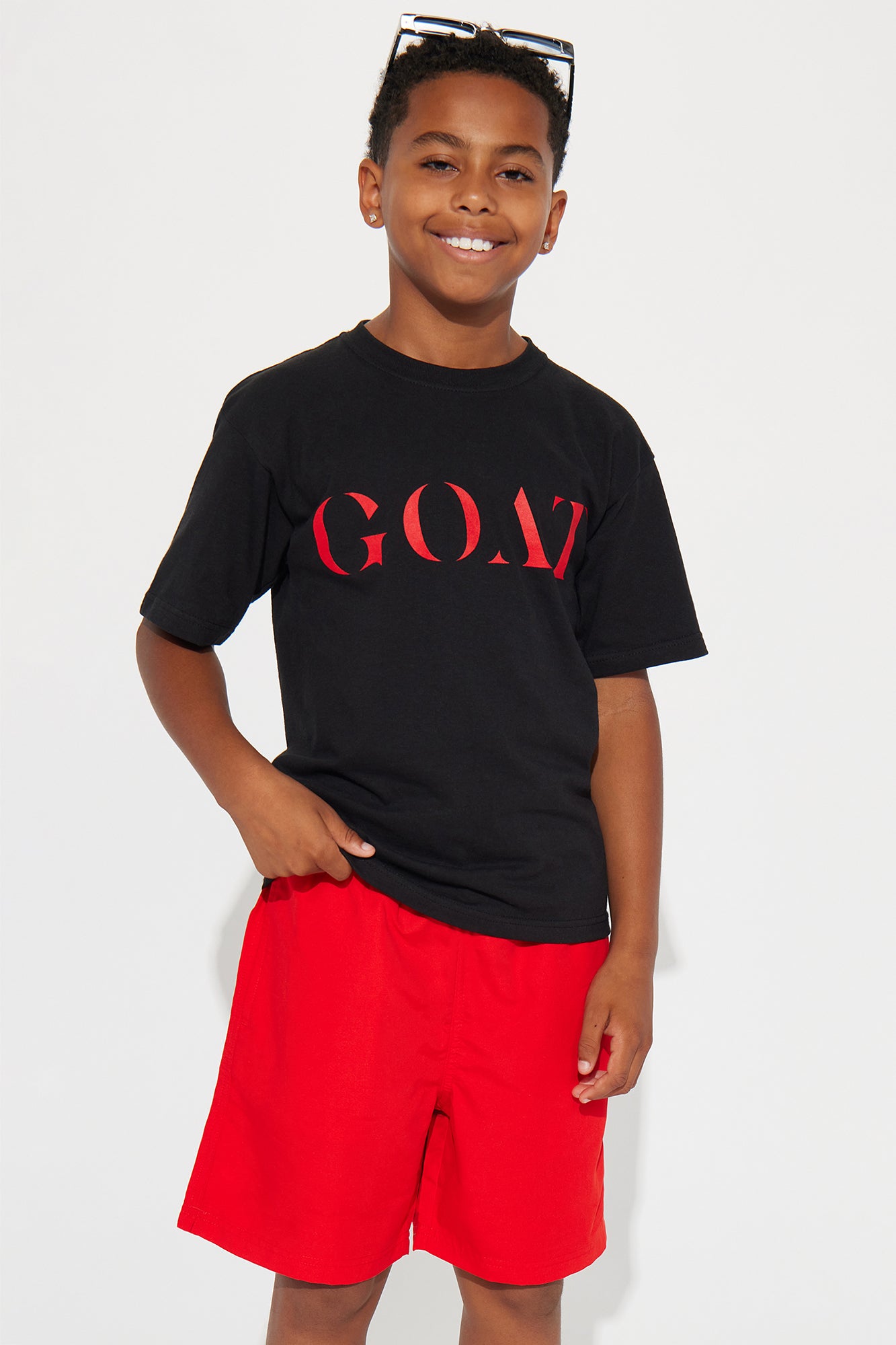 Mini The GOAT Short Sleeve Tee - Black - Black - Image 4