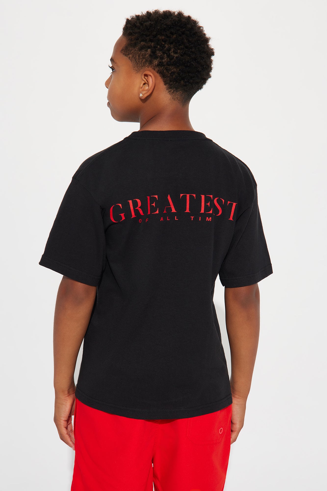Mini The GOAT Short Sleeve Tee - Black - Black - Image 5