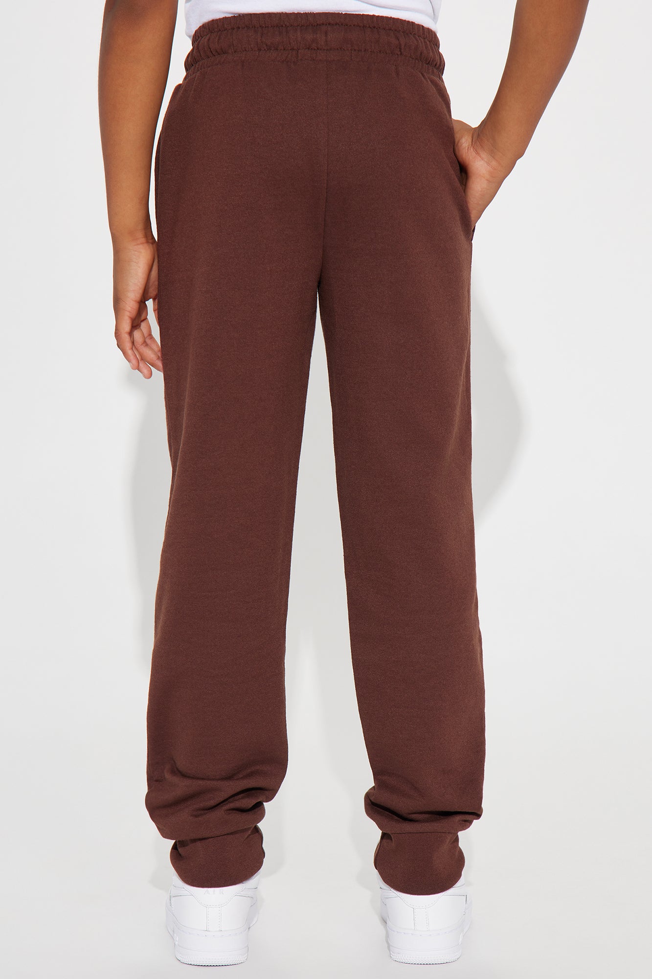 Mini Fire Flames Fleece Jogger Pant - Brown - Image 3