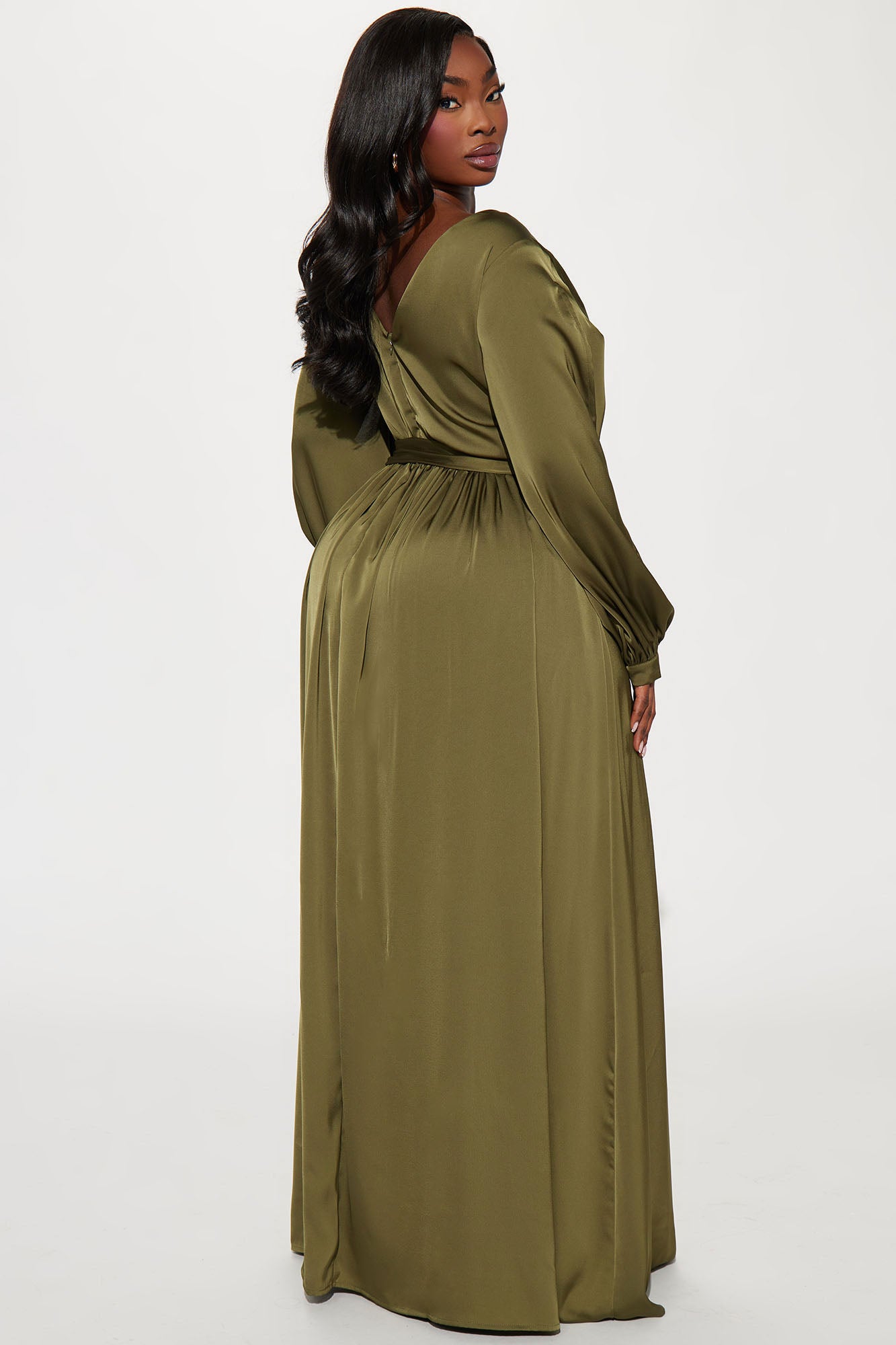 Belle Maxi Dress - Olive - Image 6
