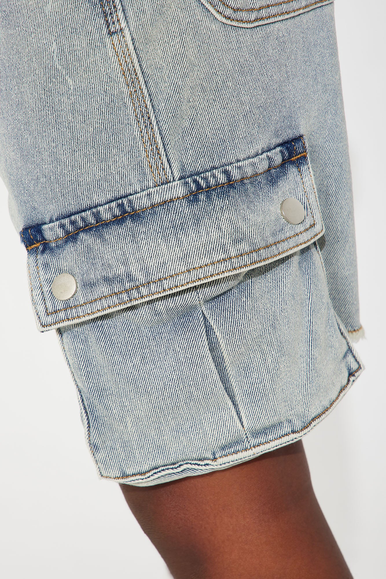 Mini RiRi Bermuda Shorts - Medium Wash - Image 3