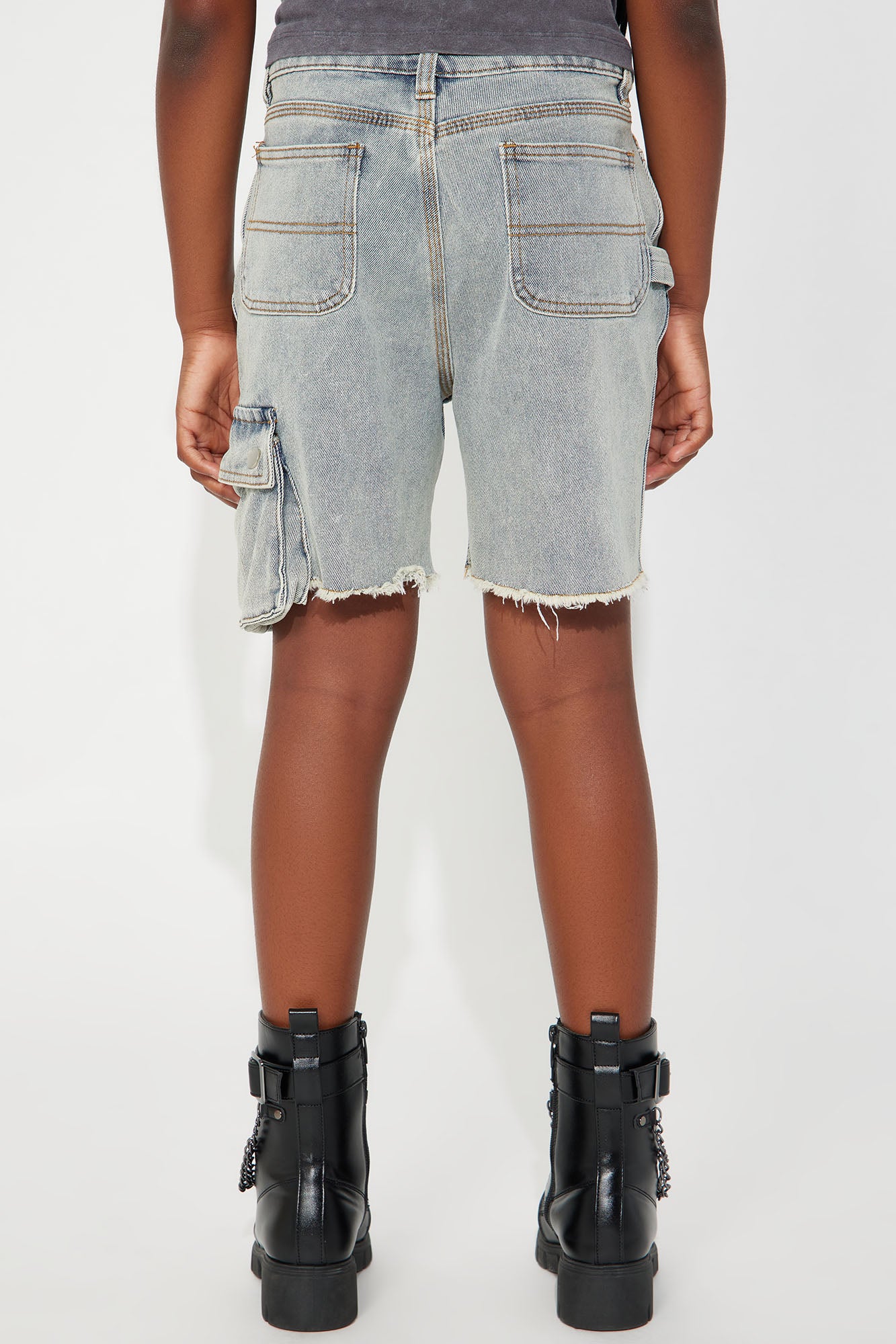 Mini RiRi Bermuda Shorts - Medium Wash - Image 4