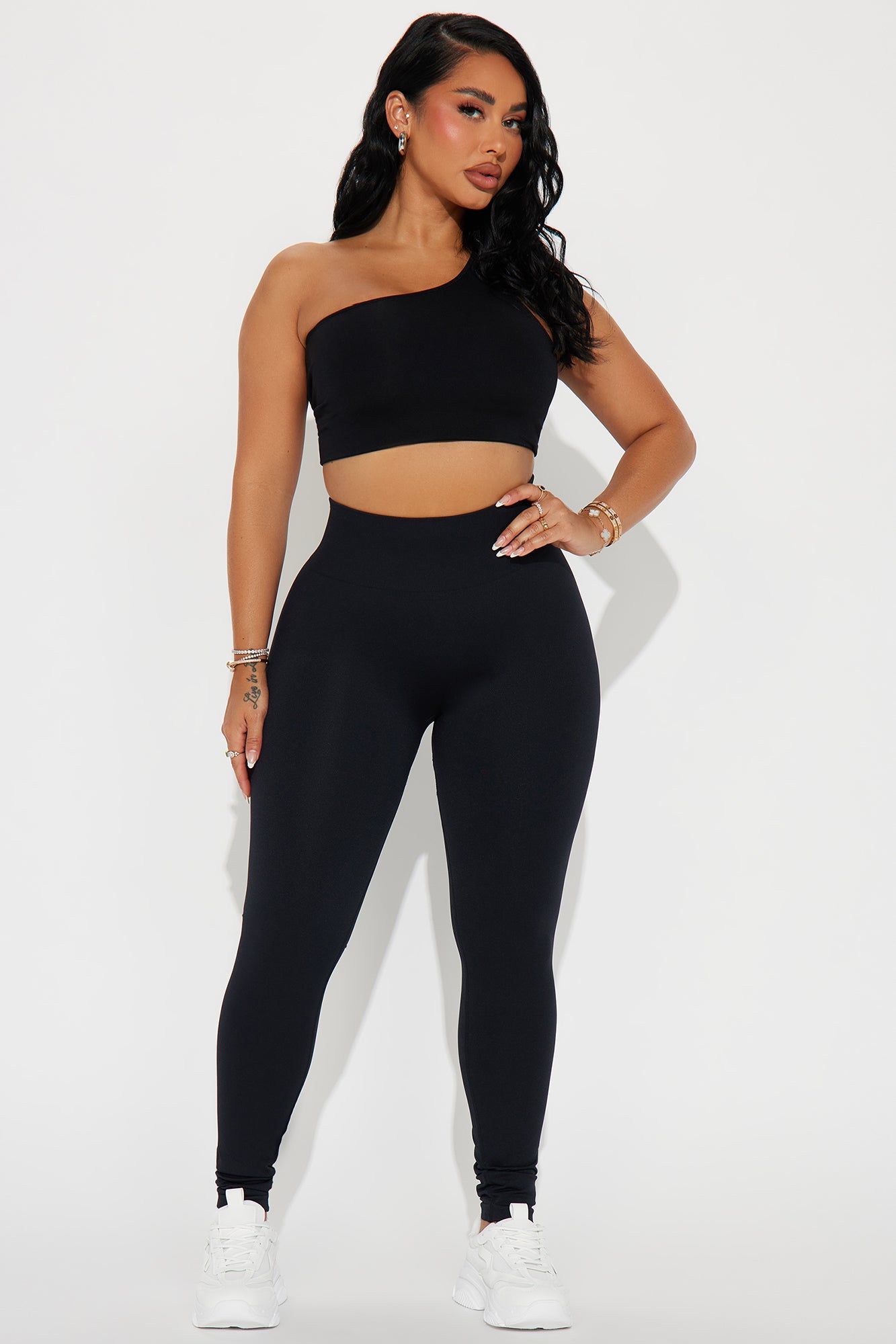 Racket Up Flex Seamless Active Legging - Black - Image 3