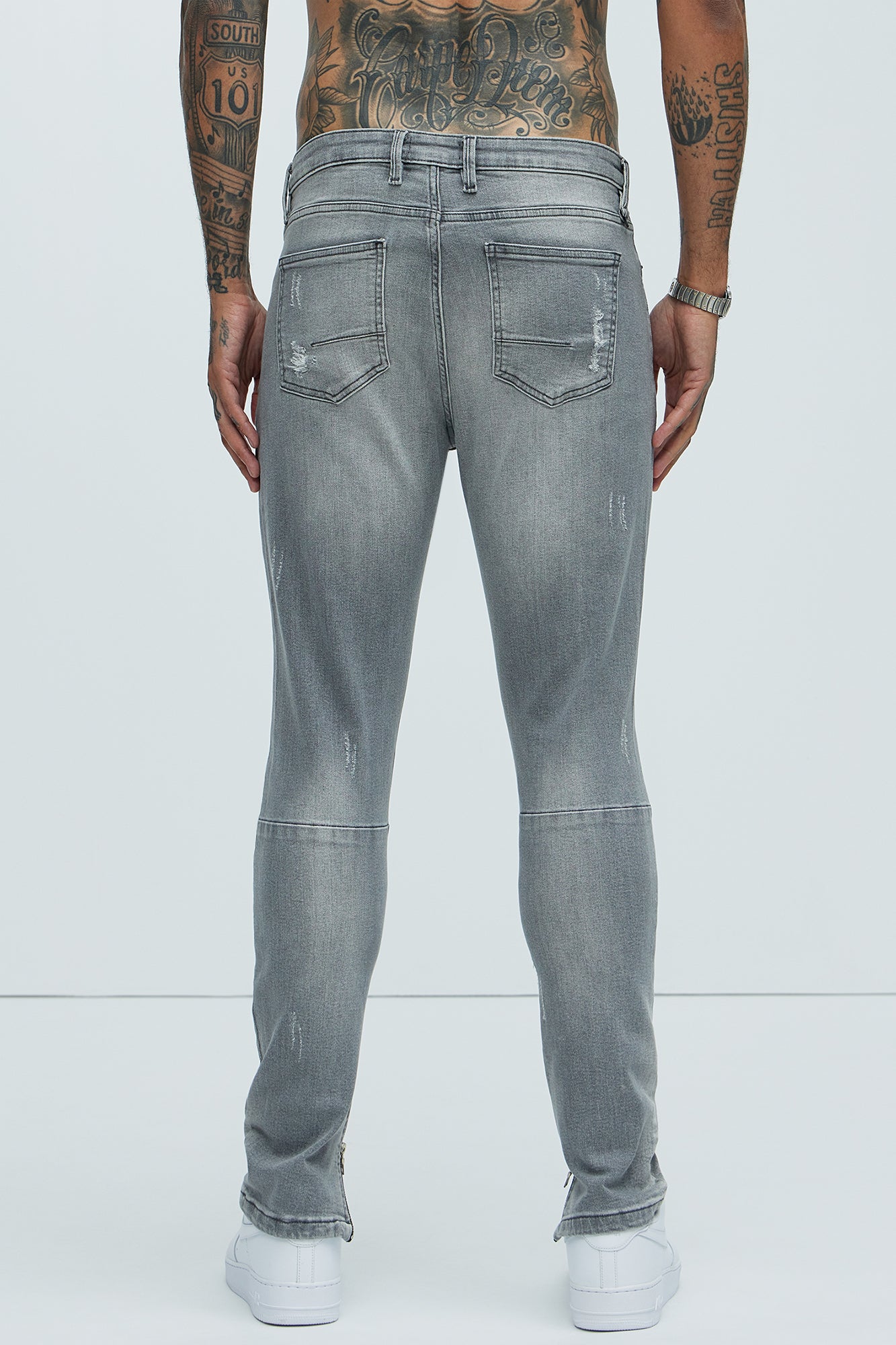 Stay Positive Skinny Jean - Grey - Image 6