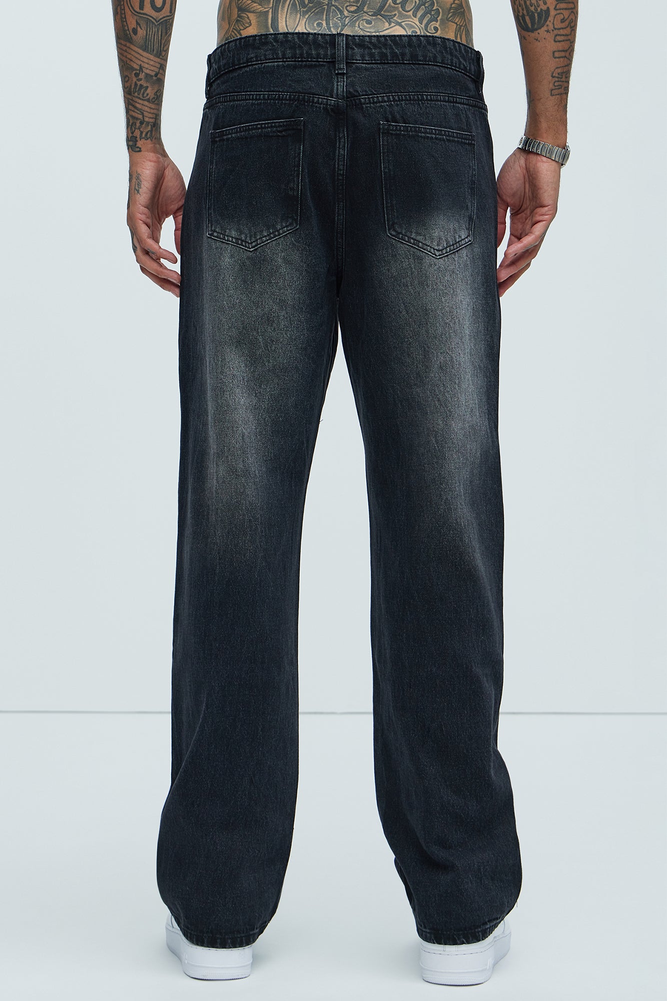 Lava Flow Straight Jeans - Black - Image 4