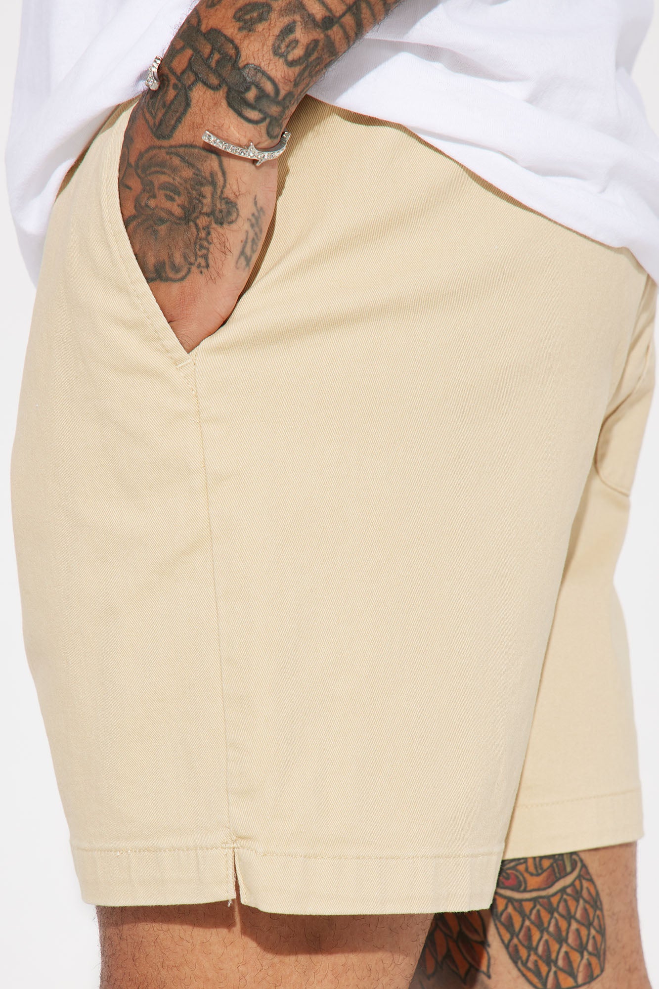 Twill Volley Shorts - Khaki - Image 8