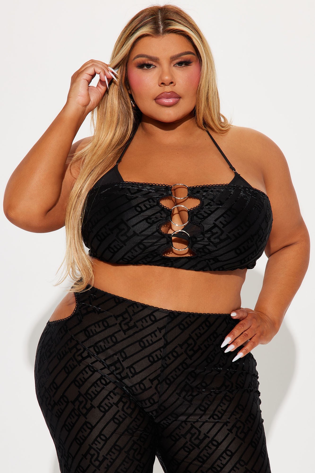 Best Night Out 3 Piece Pant Set - Black - Image 6