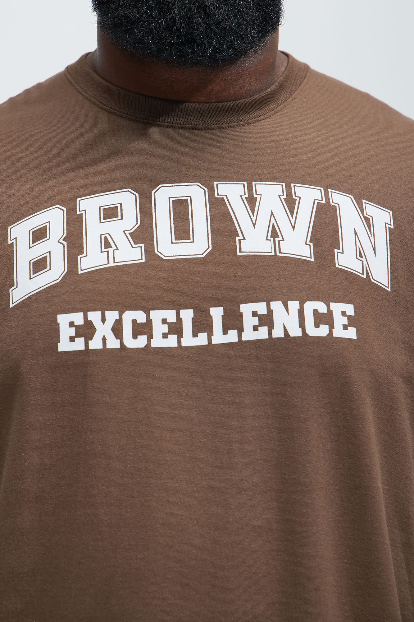 Brown Excellence Short Sleeve Tee - Brown - Image 5