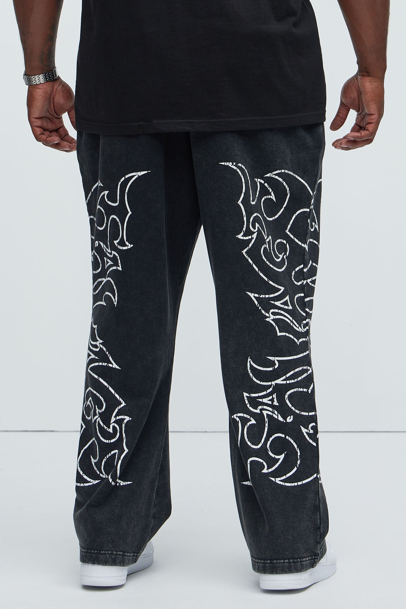 Tyson Savage Mode Straight Sweatpants - Black Wash - Image 8