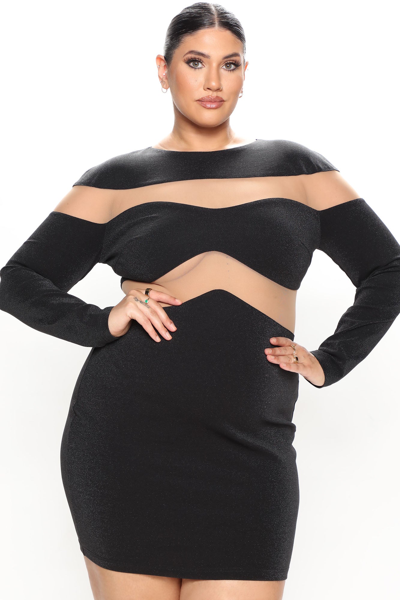 VIP Entry Mini Dress - Black - Image 5