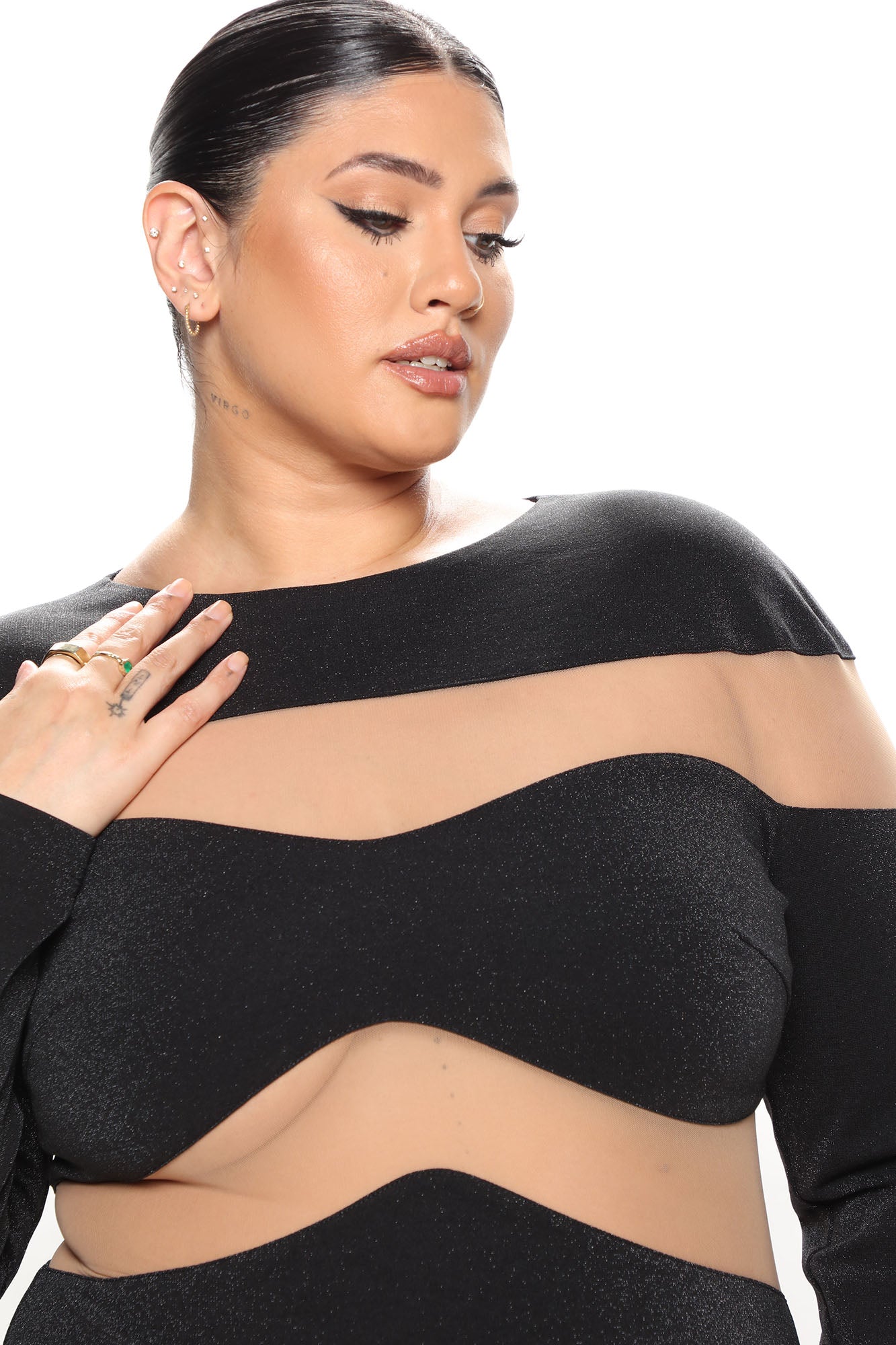 VIP Entry Mini Dress - Black - Image 7