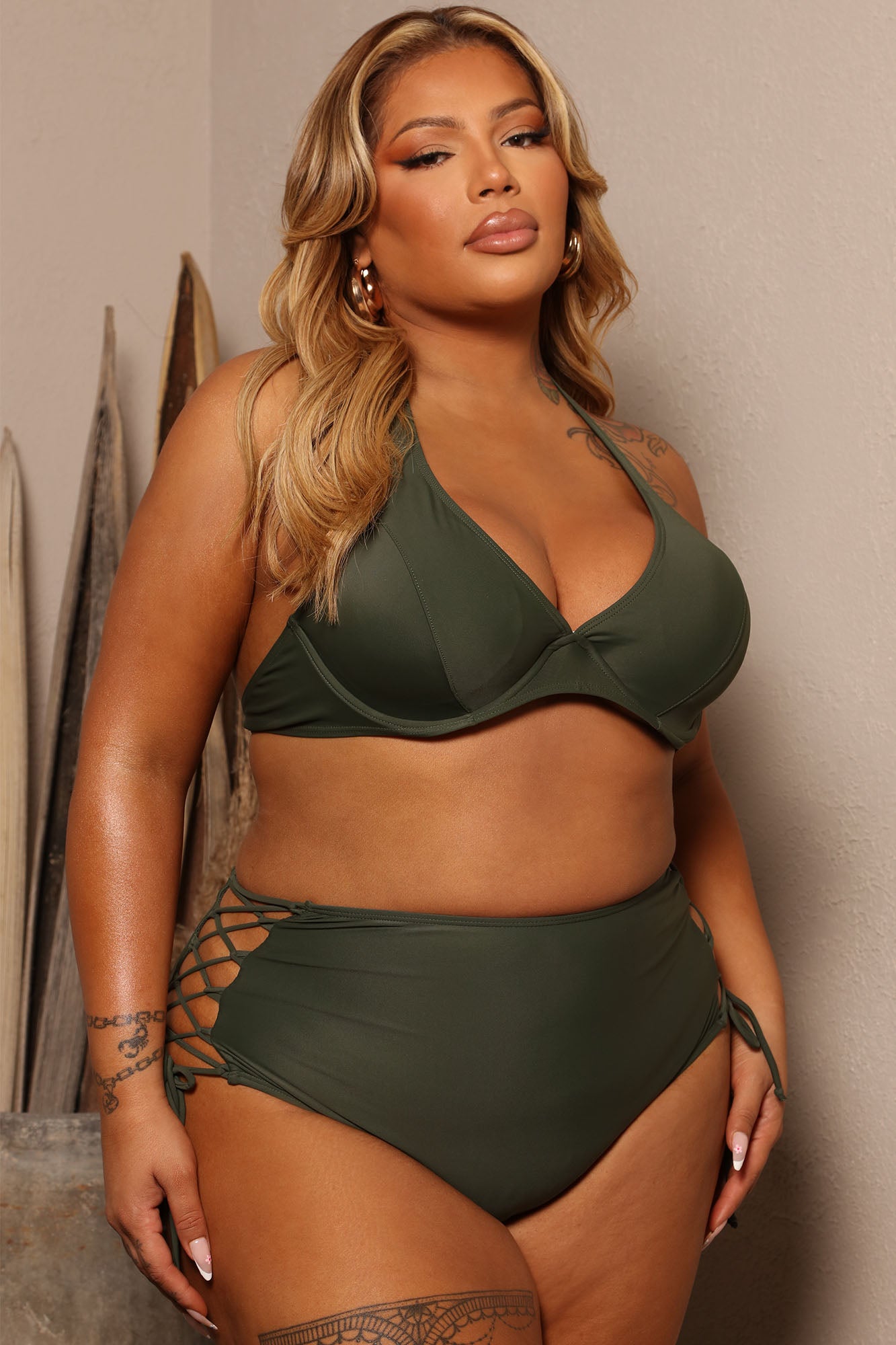 Libra Bikini - Olive - Image 7