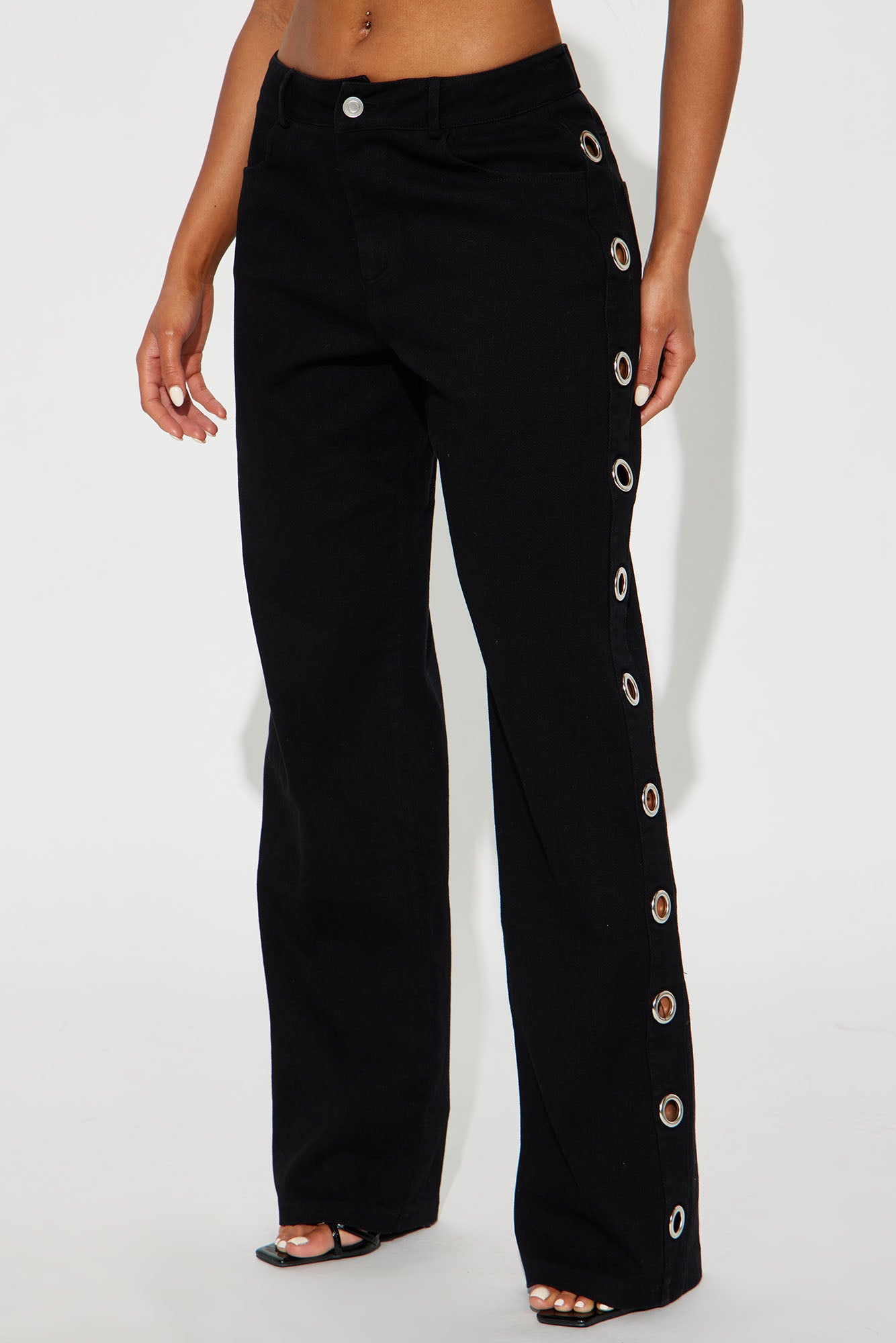 Time To Go Wide Leg Pant - Black - Image 6
