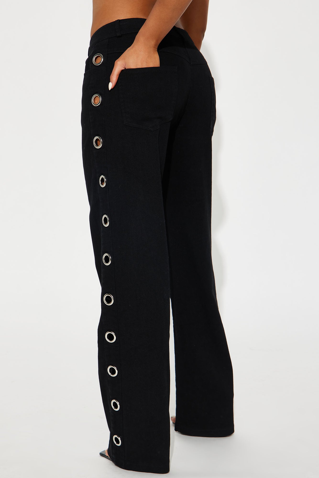 Time To Go Wide Leg Pant - Black - Image 7