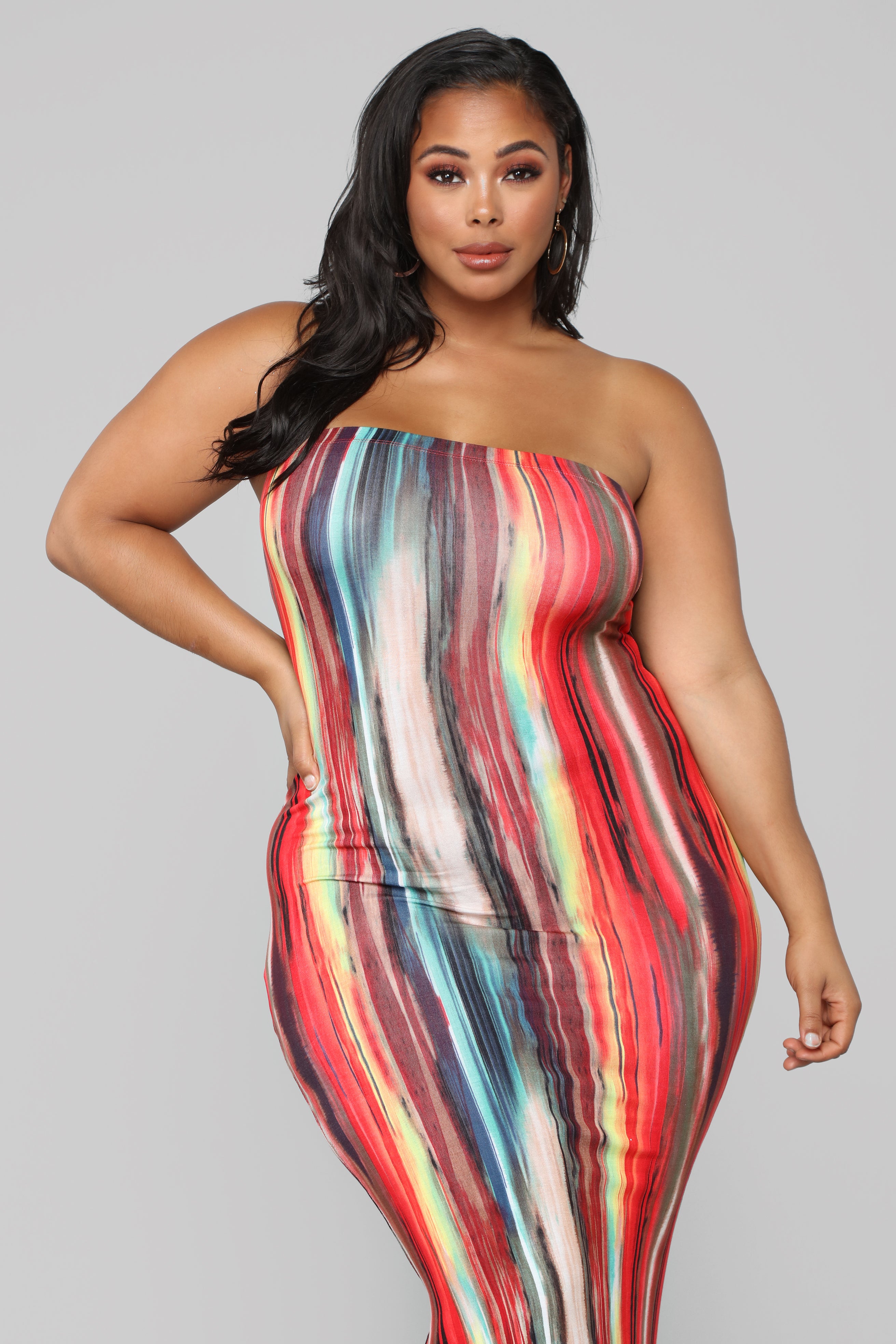 Work Of Art Dress - Red/Multi - Image 13