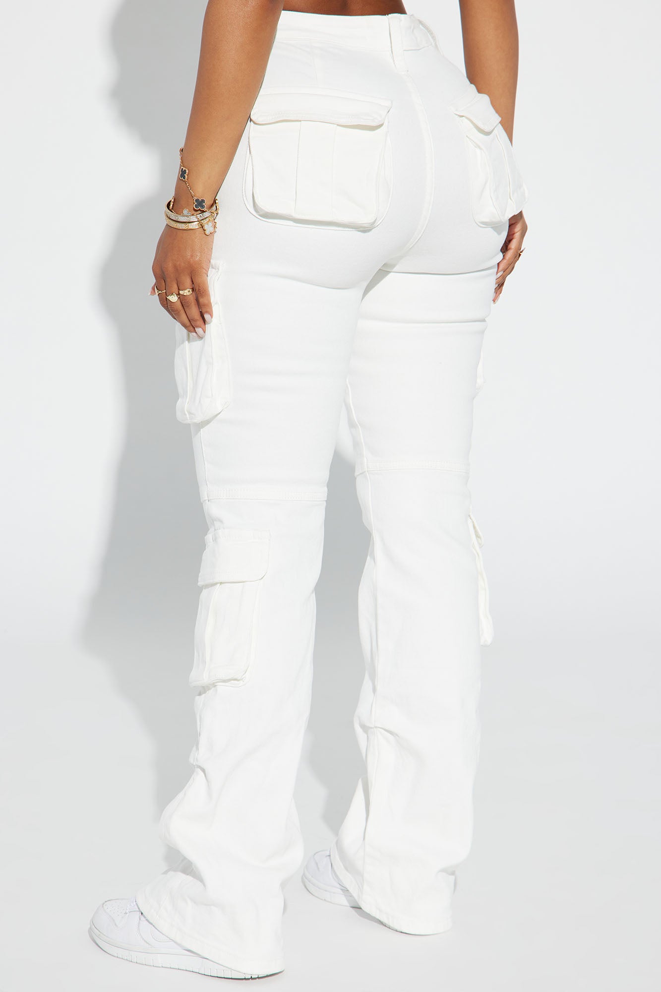 City Streets Stretch Cargo Jean - Ivory - Image 3