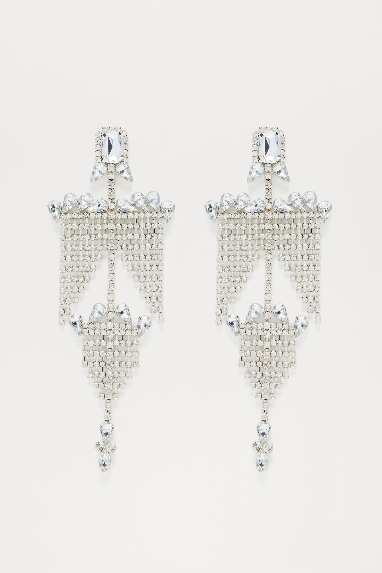 Getting Intricate Drop Earrings - Silver - Image 3