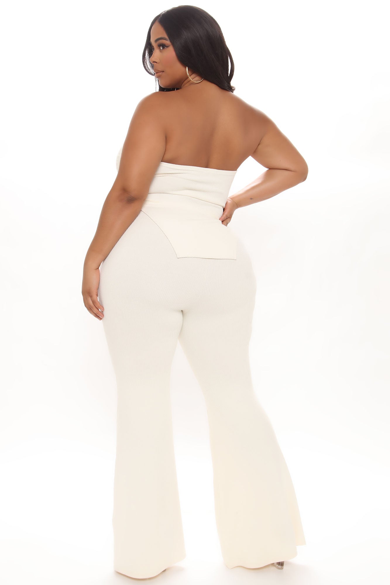 Call My Name Ribbed Pant Set - Off White - Image 14