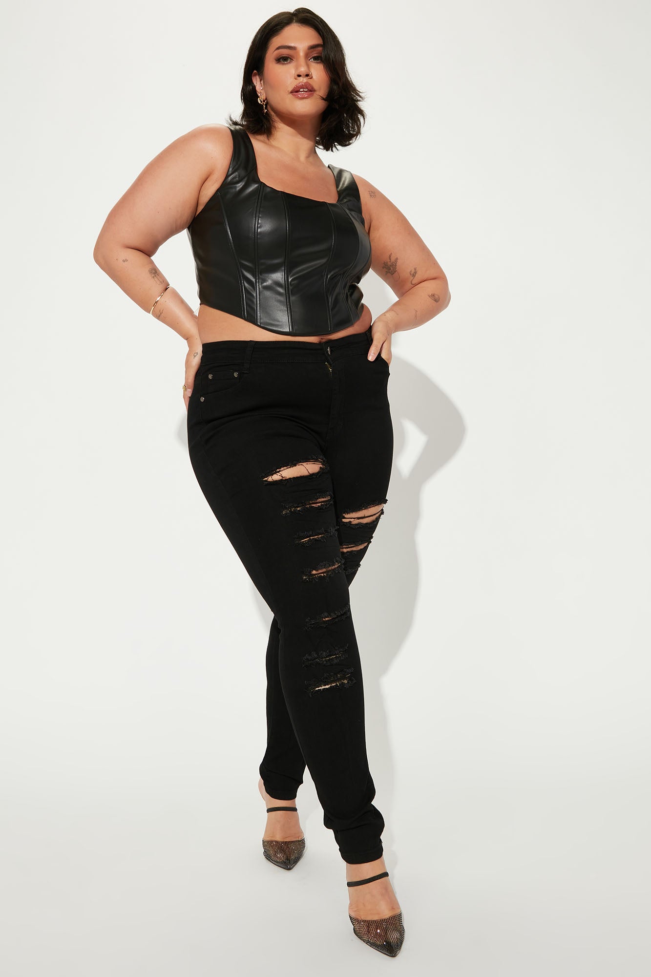 Statuesque Booty Lifting Jeans - Black - Image 11