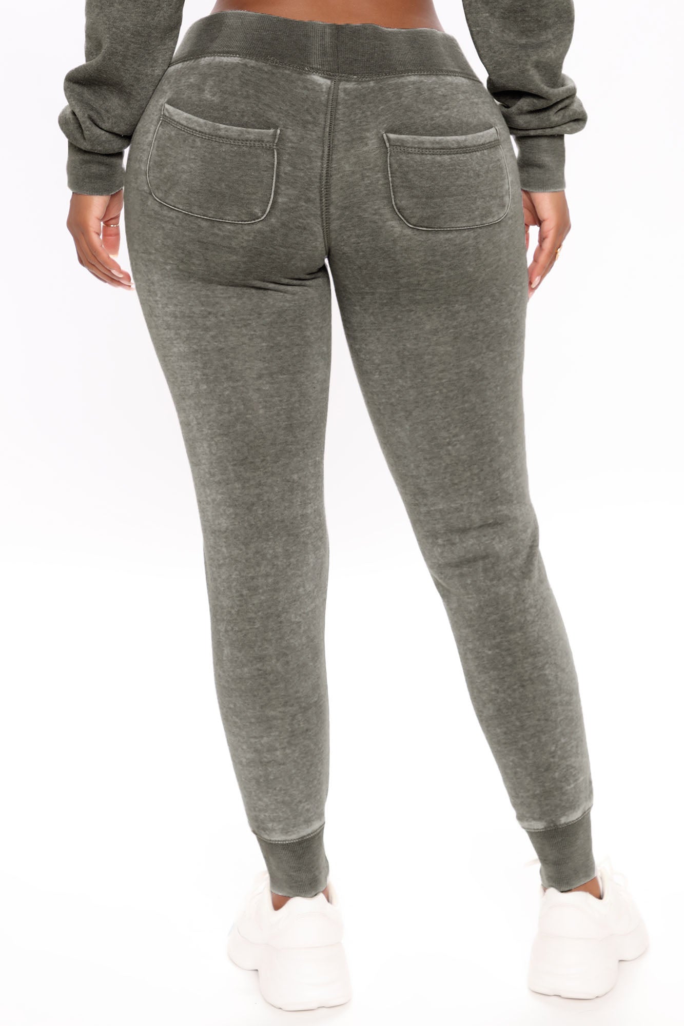 Sweet Dreams Mineral Wash Jogger - Heather Grey - Image 3