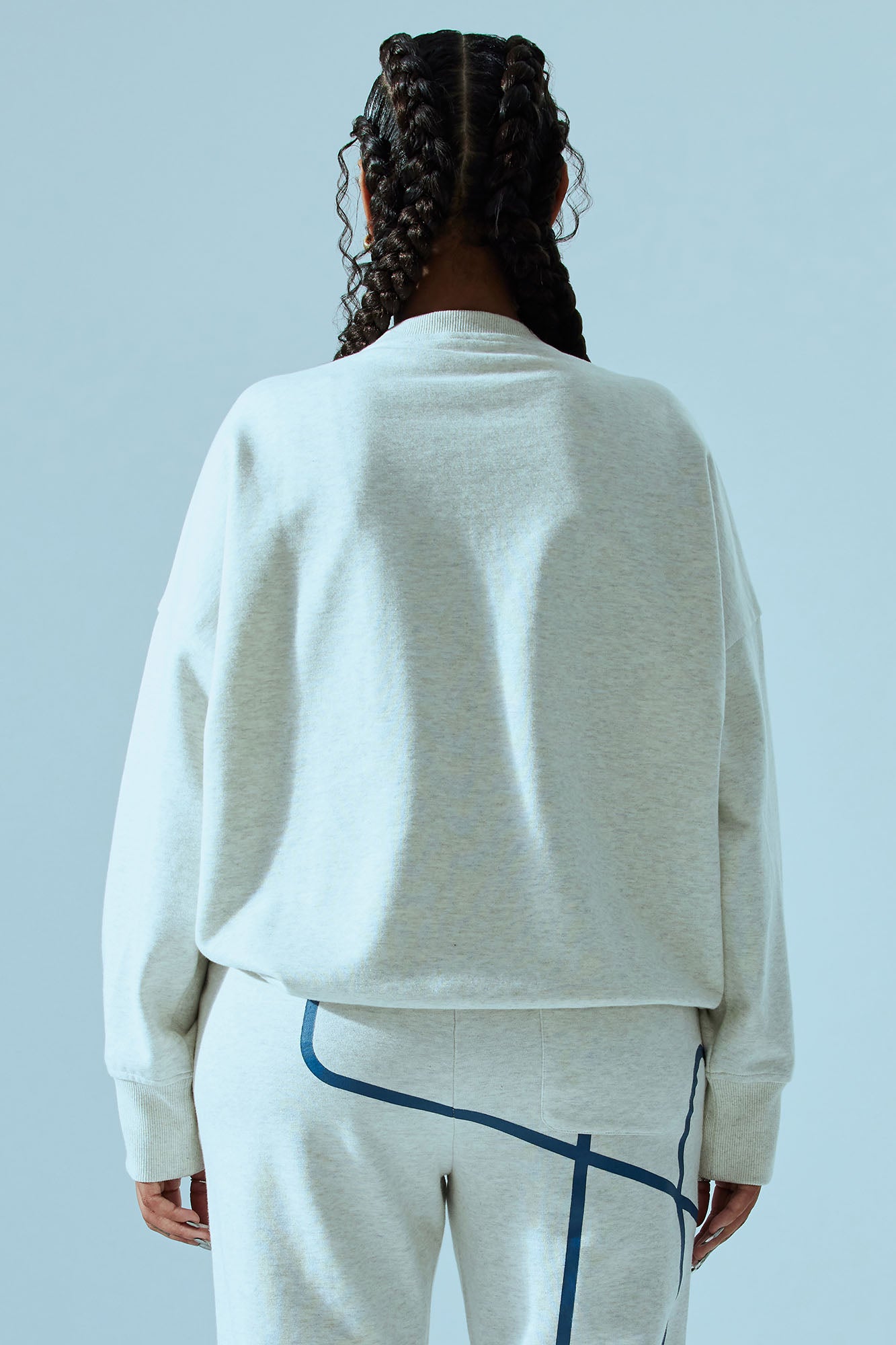 FN Paris Crew Neck Sweatshirt - Grey - Image 4