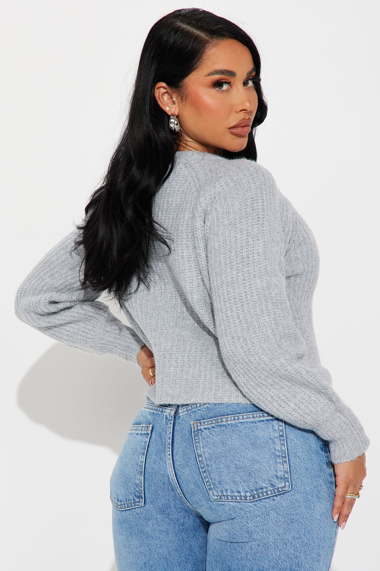 Weekend Getaway Cardigan - Grey - Image 3