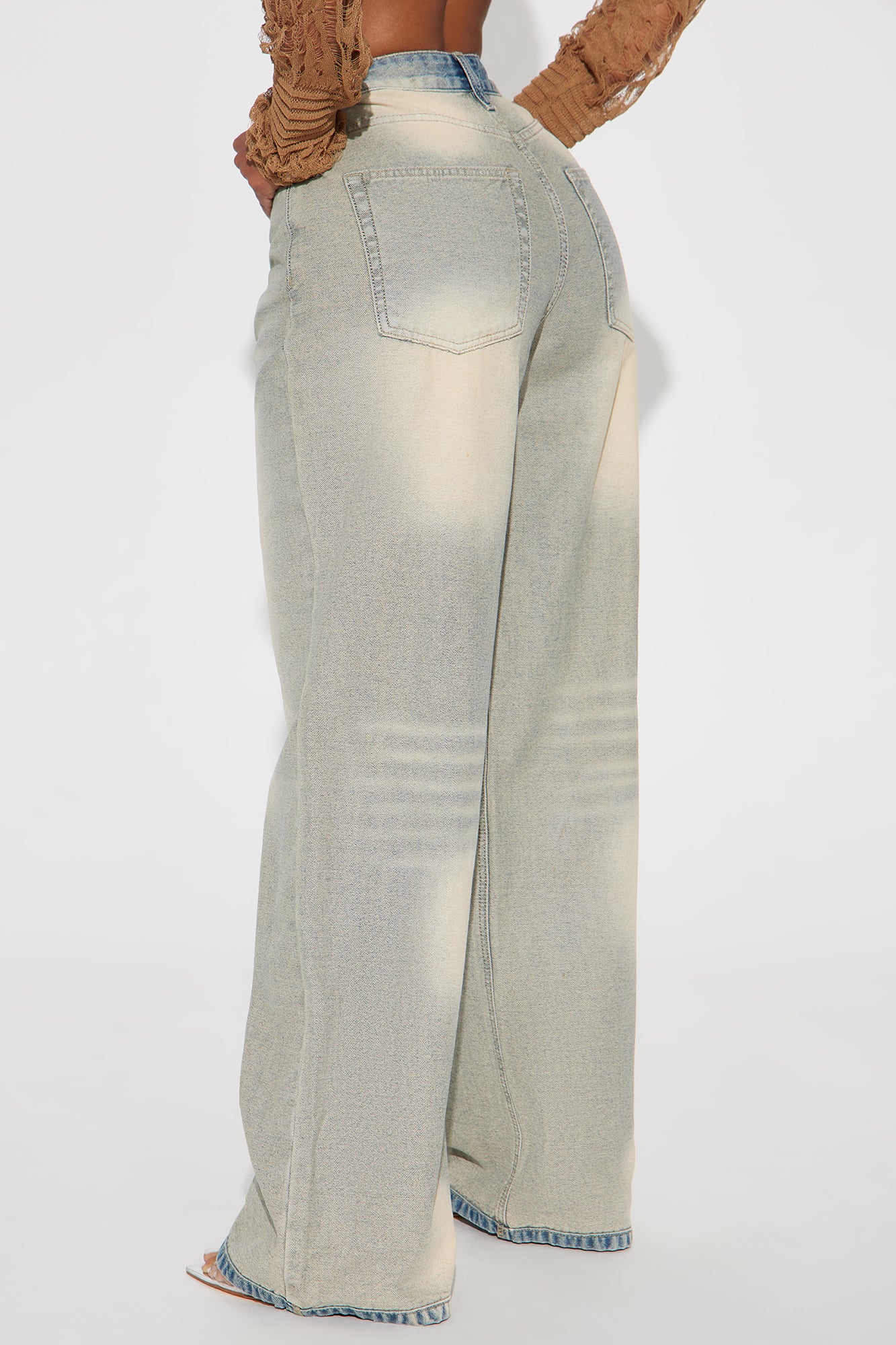 A Cut Above The Rest Tinted Baggy Jeans - Vintage Wash - Image 4
