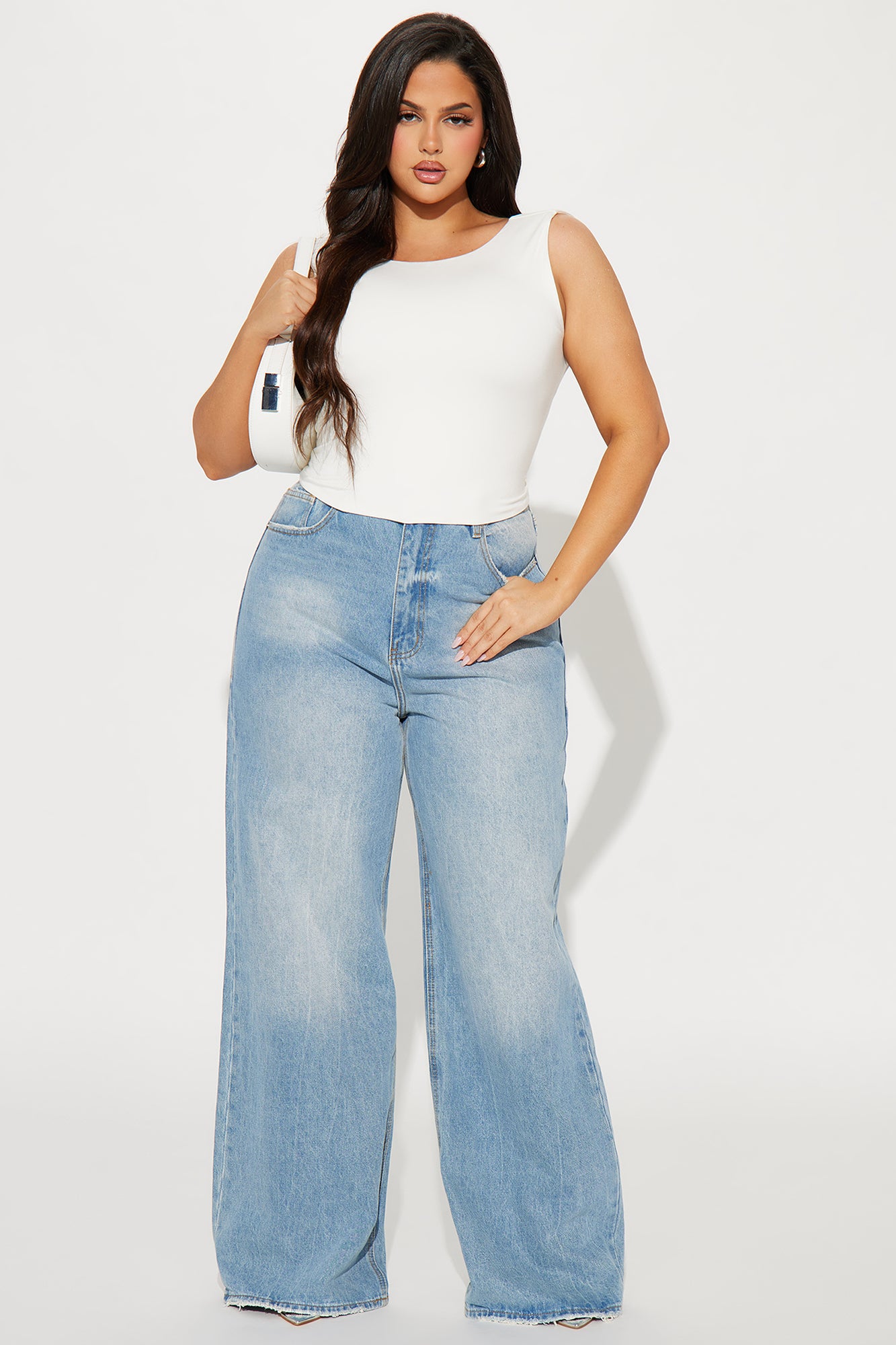 Destiny Double Lined Backless Top - White - Image 5
