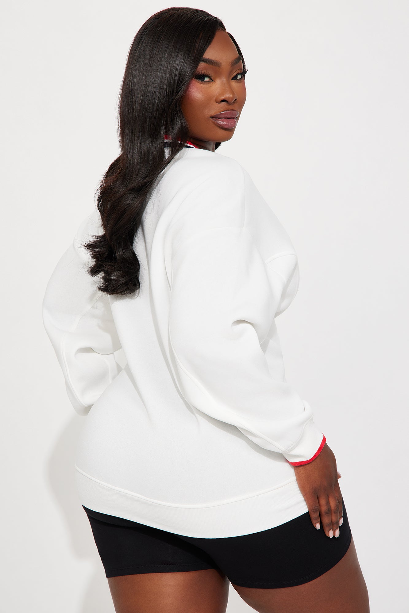 Beverly Hills Varsity Sweatshirt - White - Image 8