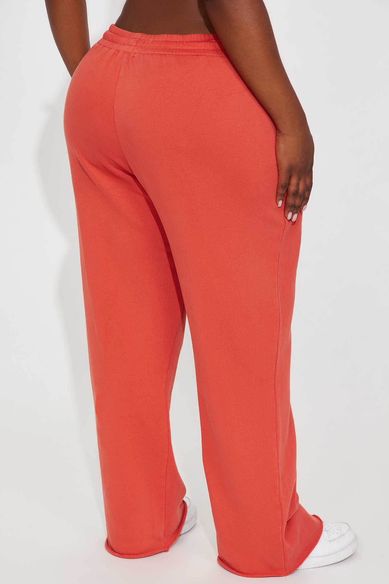 Après Ski Club″ Wide Leg Sweatpants - Rust - Image 6