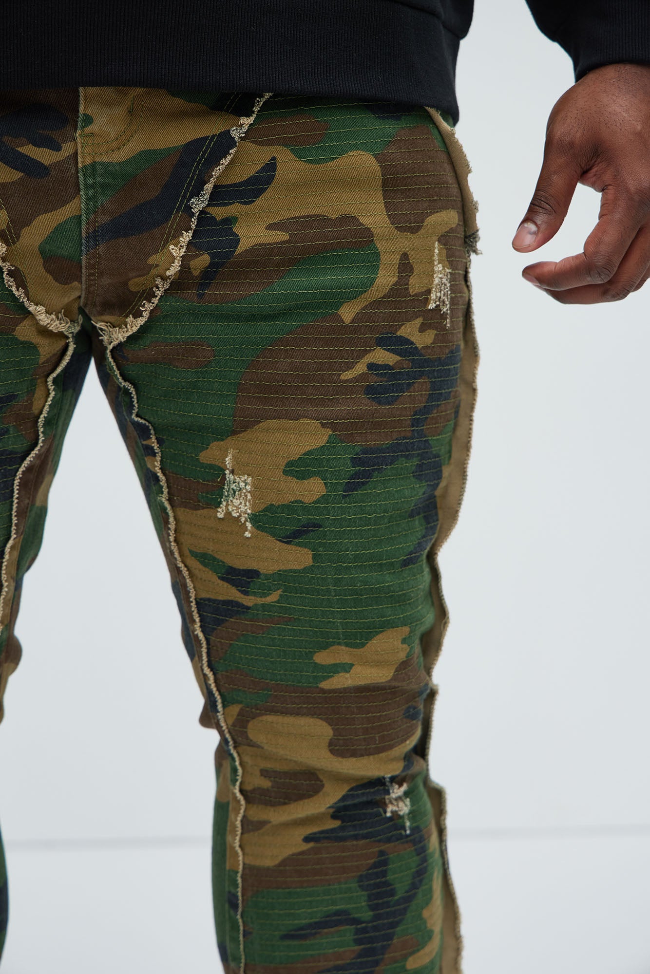 Wait For It Slim Flare Pants - Camouflage - Image 8