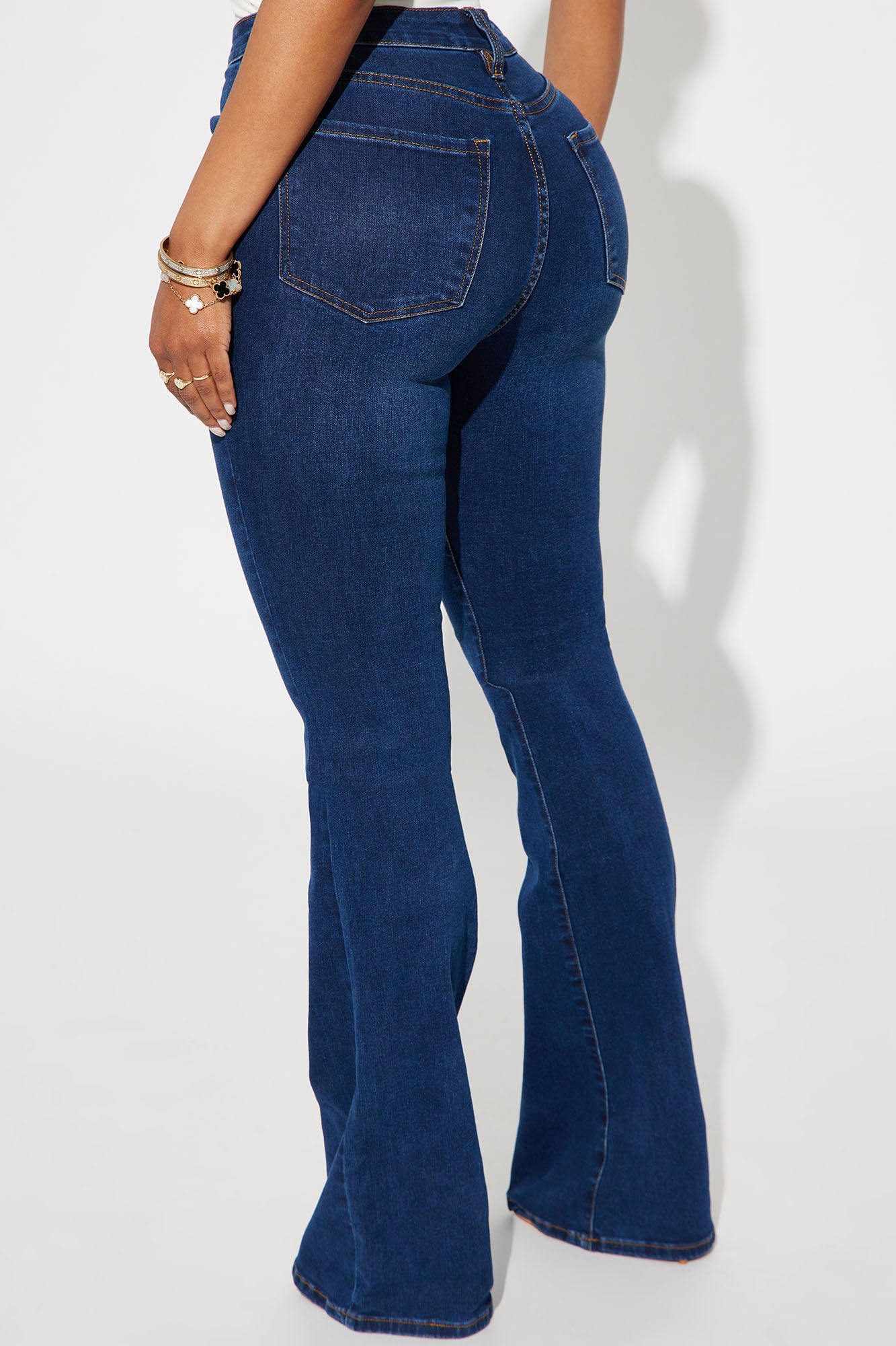 Tall Affair Of The Flare Stretch Jeans - Dark Wash - Image 3