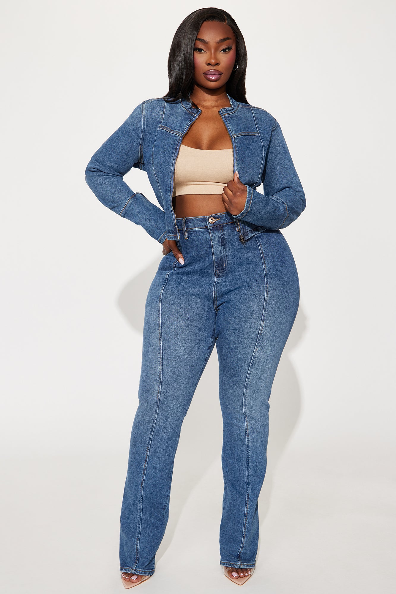 Tagging Along Stretch Bootcut Jeans - Medium Wash - Image 5
